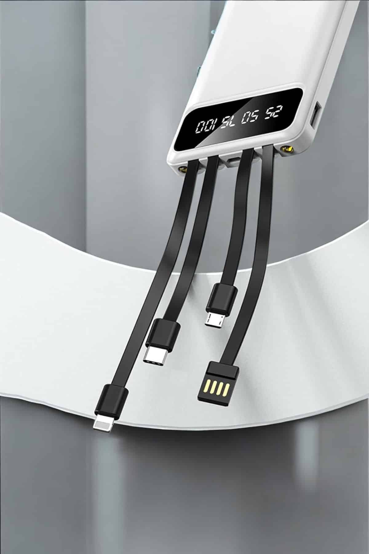 Powerbank 20.000 Mah LCD Ekran USB Lightning Type-C Uyumlu İOS ve Android - Bayi Depom Powerbank 20.000 Mah LCD Ekran USB Lightning Type-C Uyumlu İOS ve Android - Bayi Depom