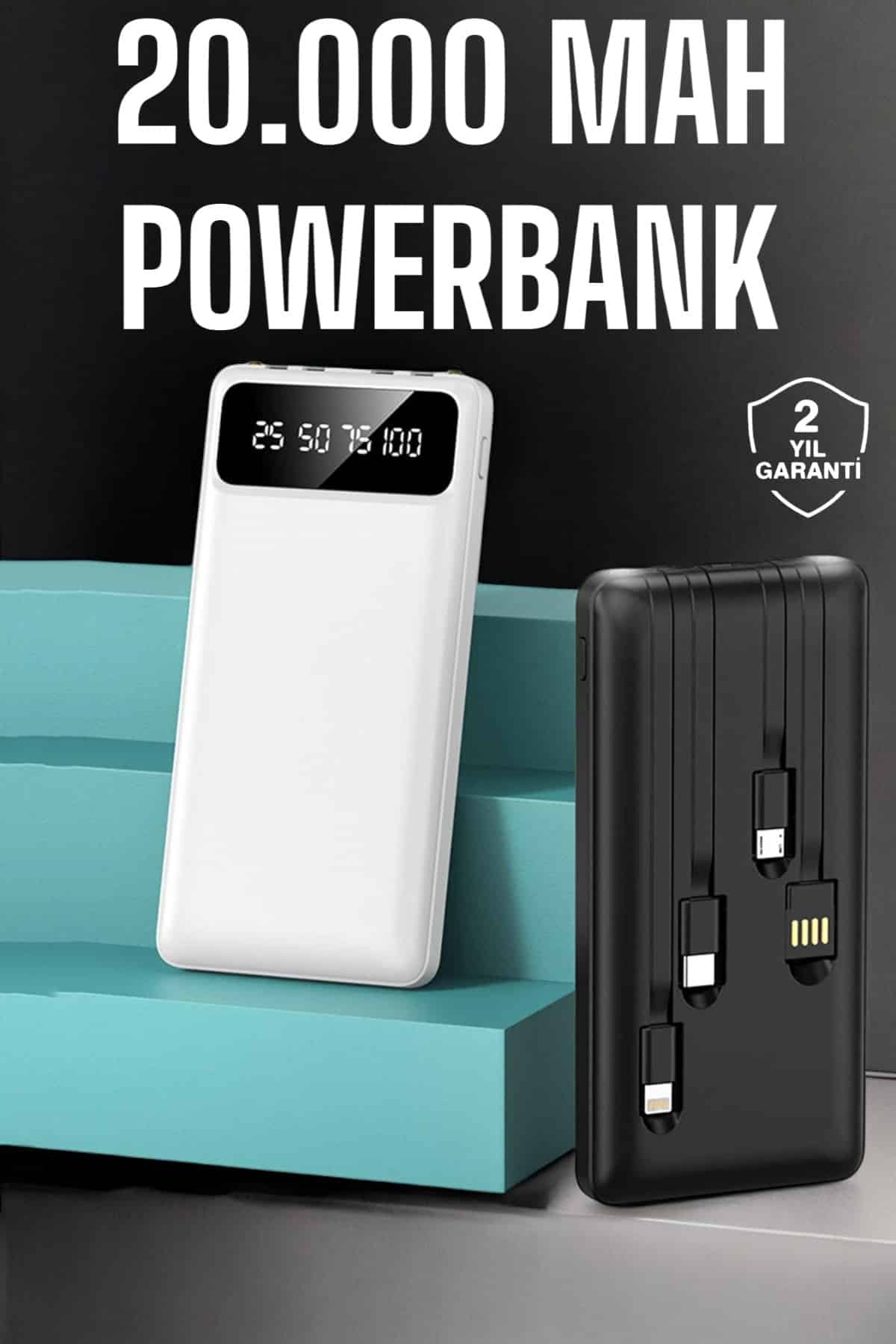Powerbank 20.000 Mah Dijital Göstergeli LCD Ekran Uzun Pil Ömrü - Bayi Depom Powerbank 20.000 Mah Dijital Göstergeli LCD Ekran Uzun Pil Ömrü - Bayi Depom