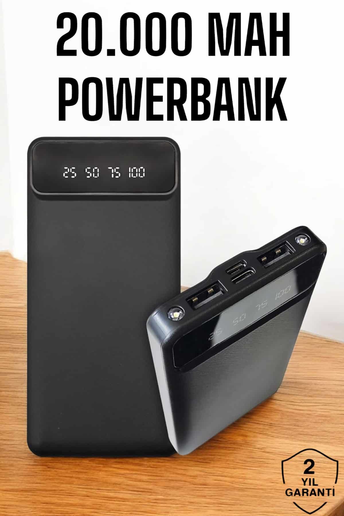 20.000 Mah Led Işıklı LCD Ekran USB Girişli Type-C Lightning Powerbank - Bayi Depom 20.000 Mah Led Işıklı LCD Ekran USB Girişli Type-C Lightning Powerbank - Bayi Depom