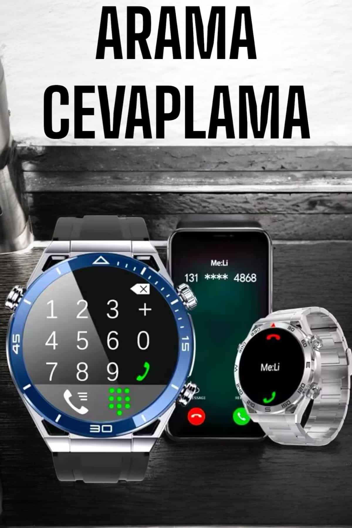 Akıllı Saat 2024 Model Arama Cevaplayan Uyku ve Sağlık Takibi - Bayi Depom