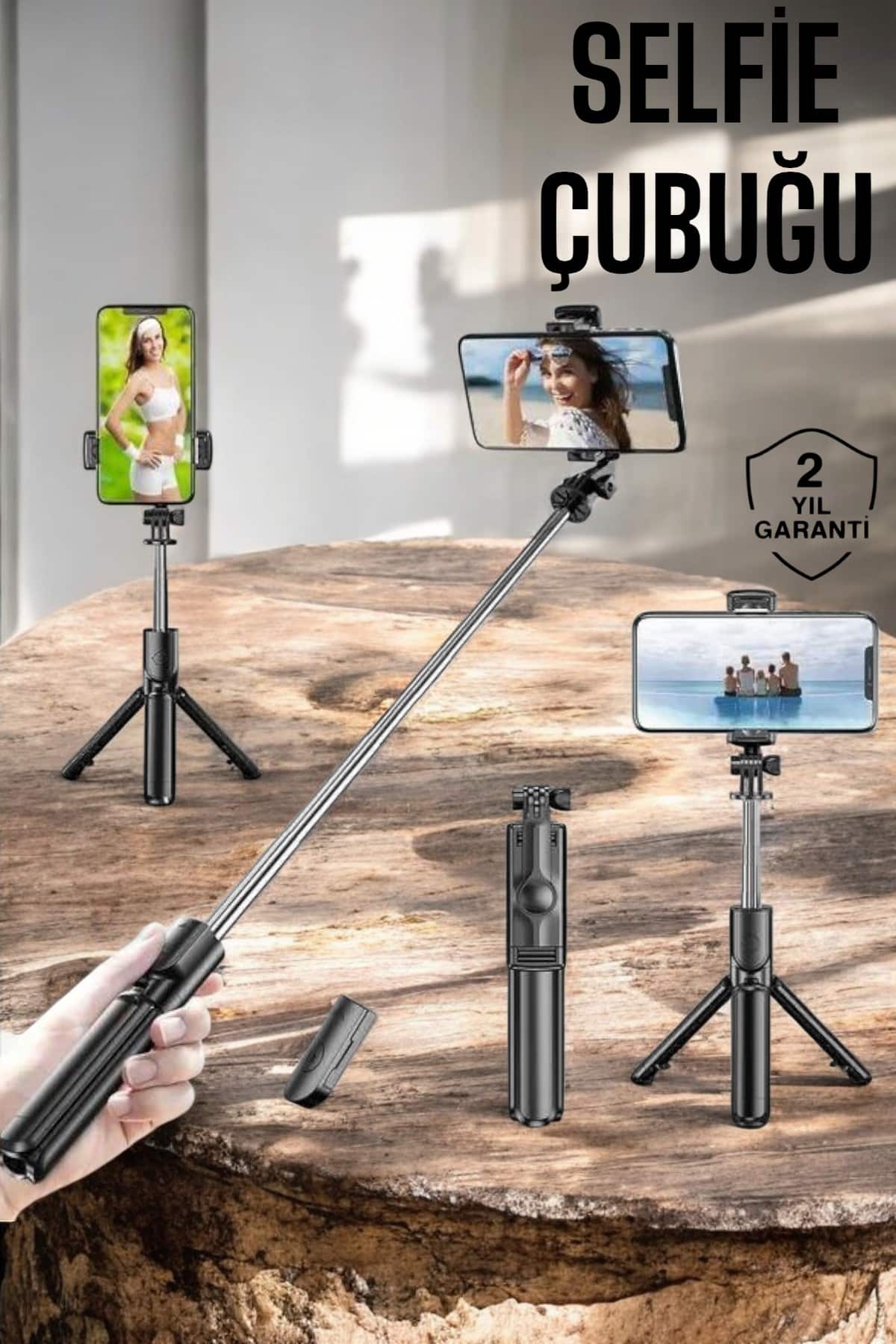 Kumandalı Tripod Telefon Tutucu Selfie Çubuğu 360 Derece Dönebilen - Bayi Depom Kumandalı Tripod Telefon Tutucu Selfie Çubuğu 360 Derece Dönebilen - Bayi Depom