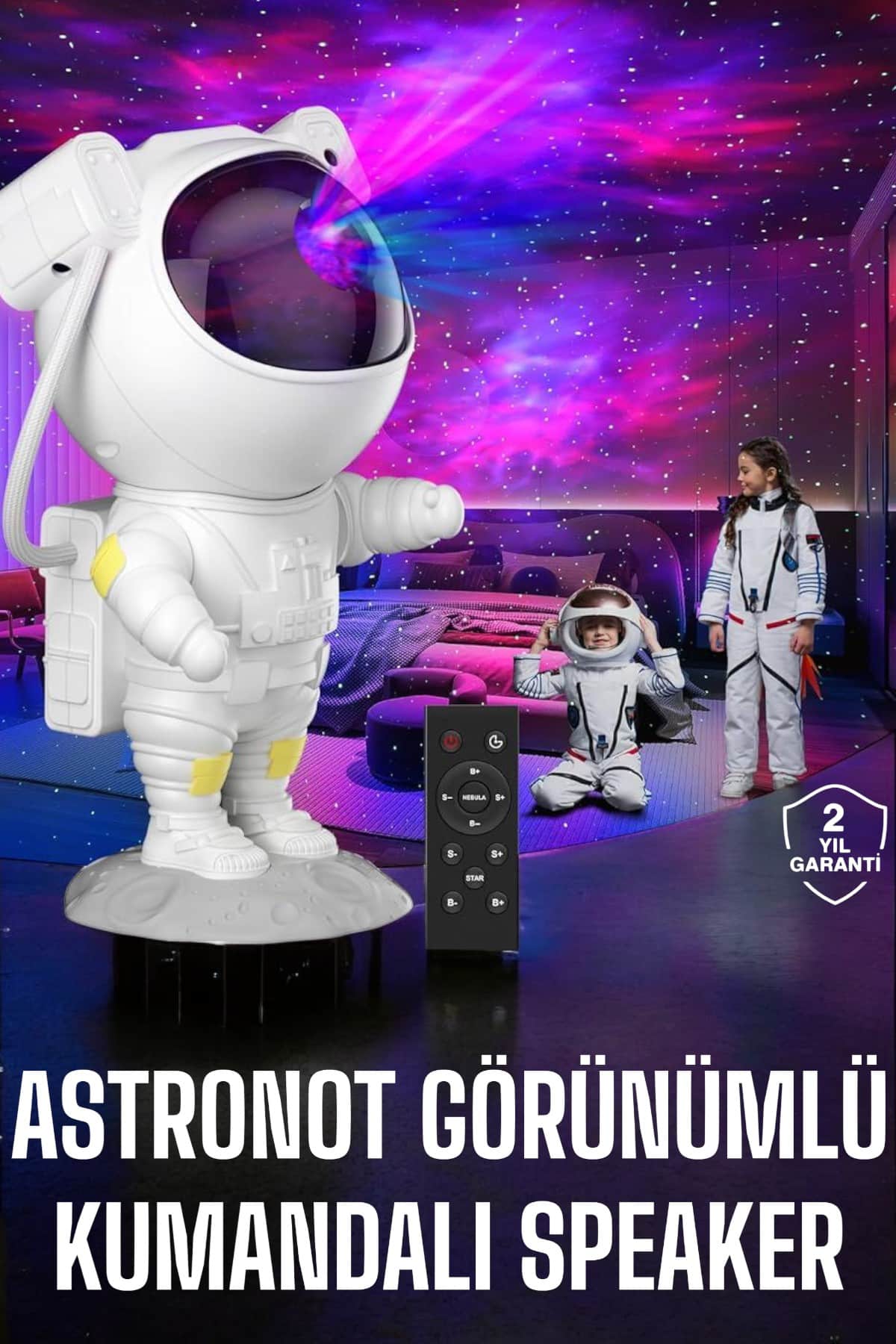 Çocuklara Özel Projeksiyon Astronot Lamba Speaker Sevimli - Bayi Depom Çocuklara Özel Projeksiyon Astronot Lamba Speaker Sevimli - Bayi Depom