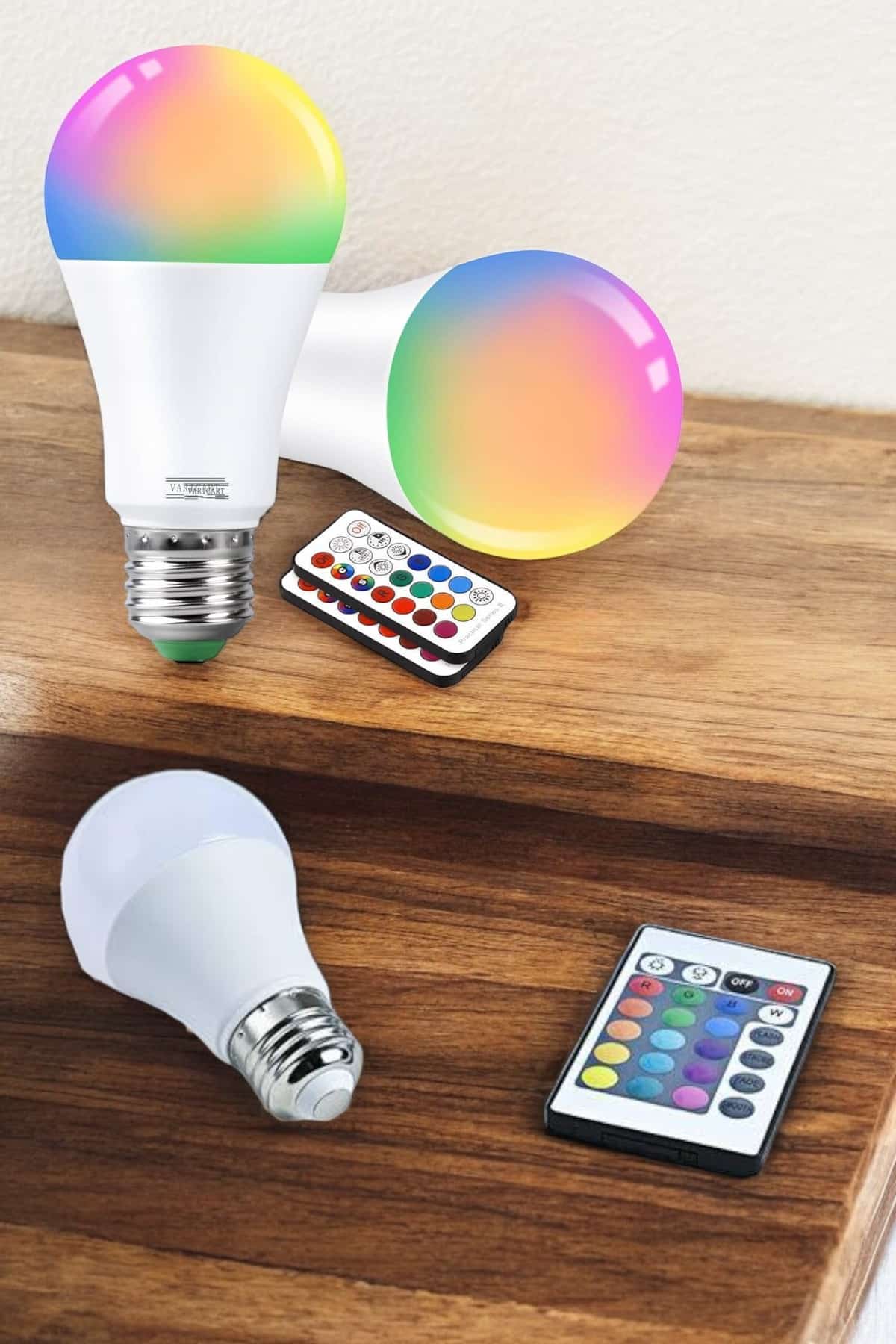 RGB Led Lamba Led Işık Ampul Renk Değiştirebilen 100 Watt - Bayi Depom