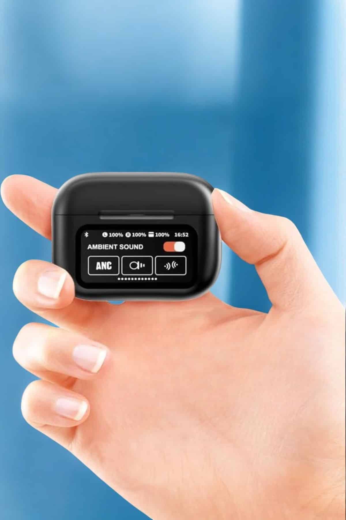 Bluetooth Kulaklık Kablosuz Ekranlı ANC/ENC Destekli Dokunmatik - Bayi Depom