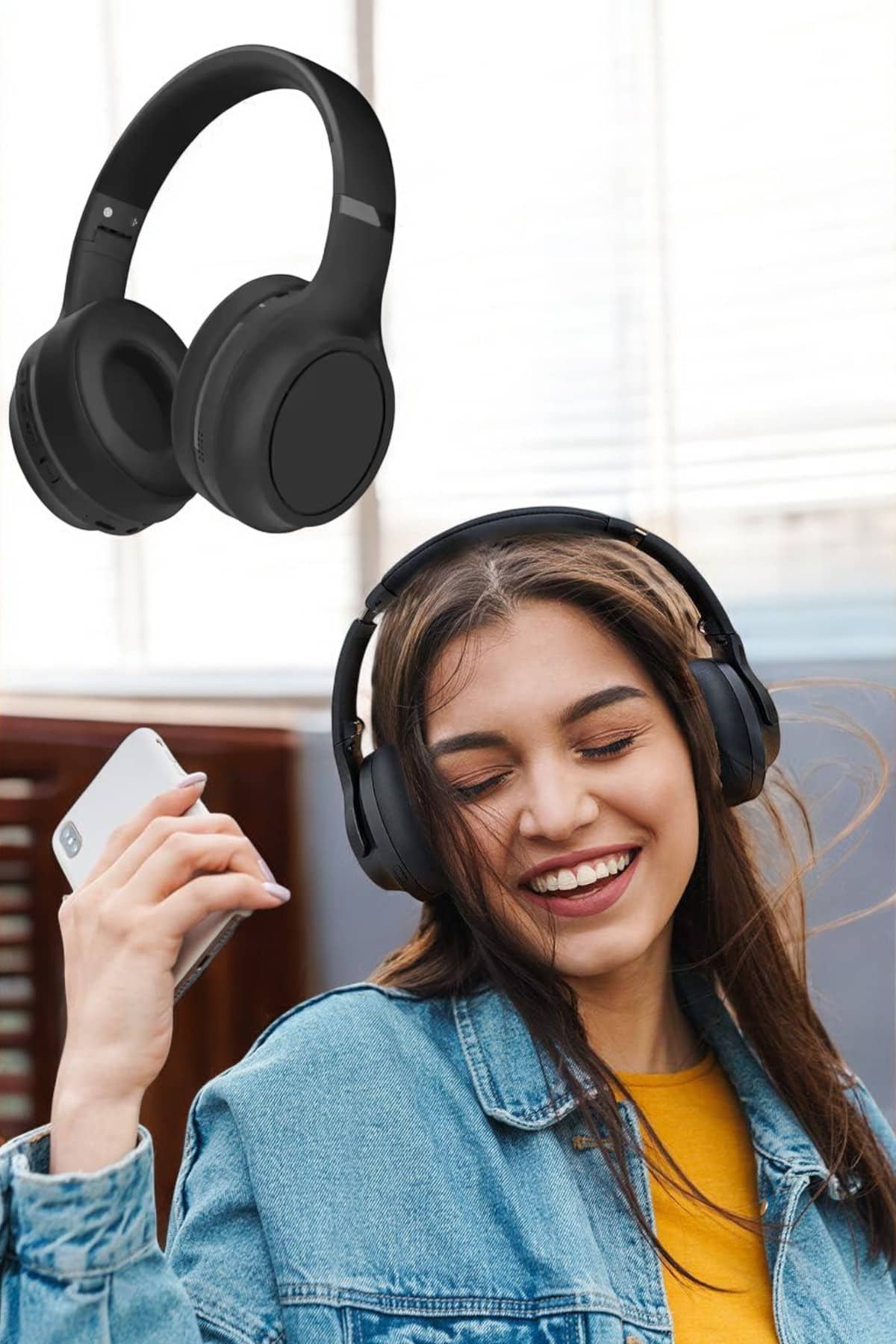 Kulak Üstü Kablosuz Bluetooth Kulaklık Gürültü Önleyici Uzun Şarj Süreli - Bayi Depom Kulak Üstü Kablosuz Bluetooth Kulaklık Gürültü Önleyici Uzun Şarj Süreli - Bayi Depom