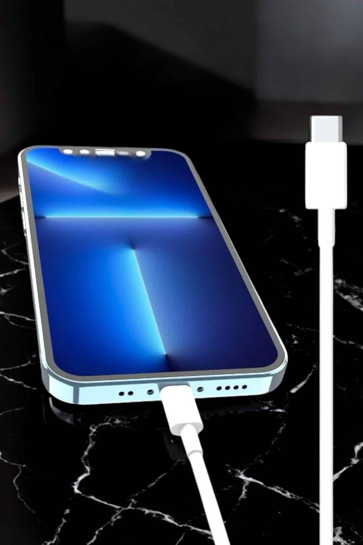 Iphone Uyumlu İOS Uyumlu Lightning Hızlı Şarj Tye C Lightning Şarj Kablosu - Bayi Depom