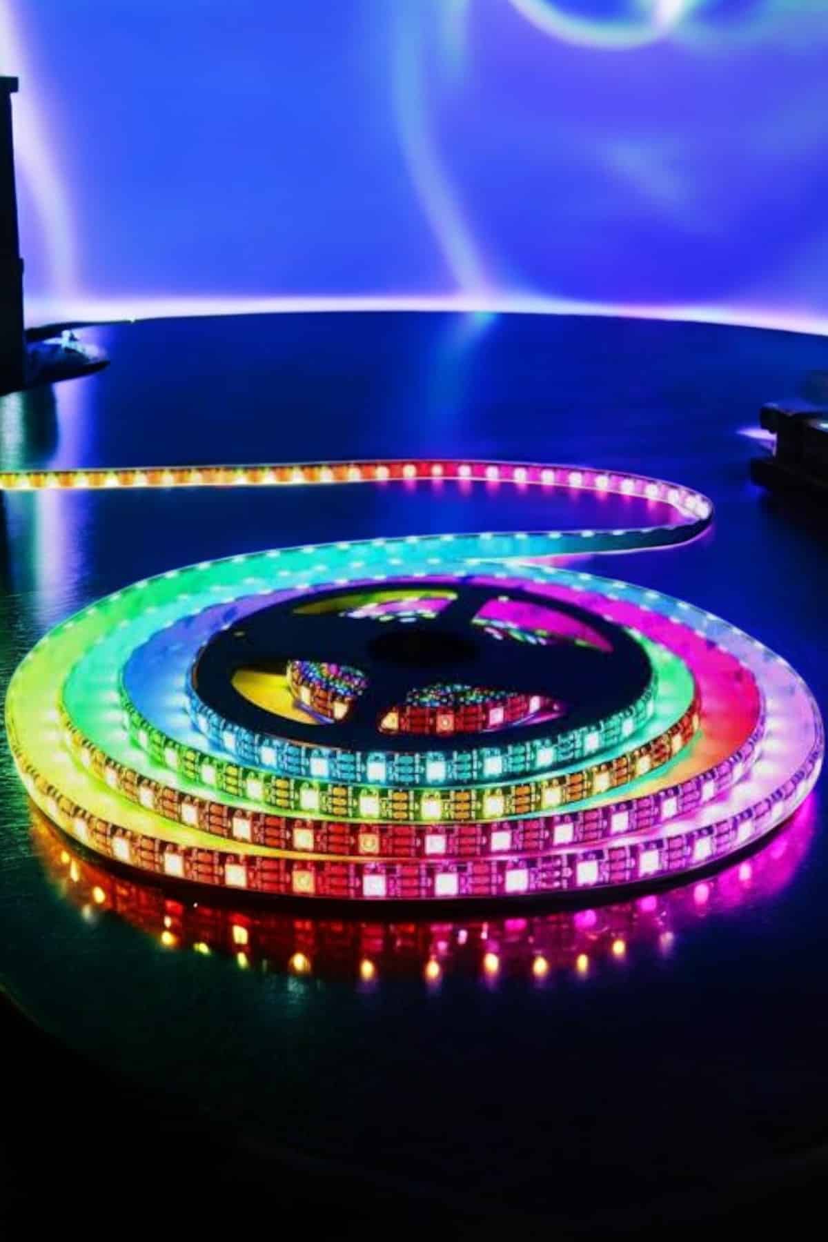 Smart Şerit Led TV Arkası Renkli Kumandalı 10 Metre - Bayi Depom