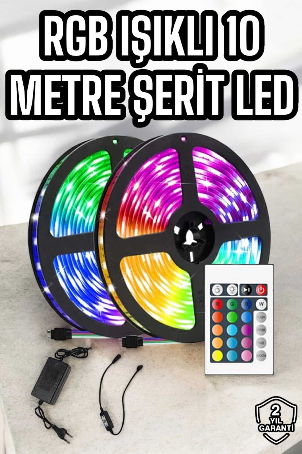 Yeni Nesil RGB Işıklı 10Metre Şerit LED Kumandalı Kullanım - Bayi Depom Yeni Nesil RGB Işıklı 10Metre Şerit LED Kumandalı Kullanım - Bayi Depom