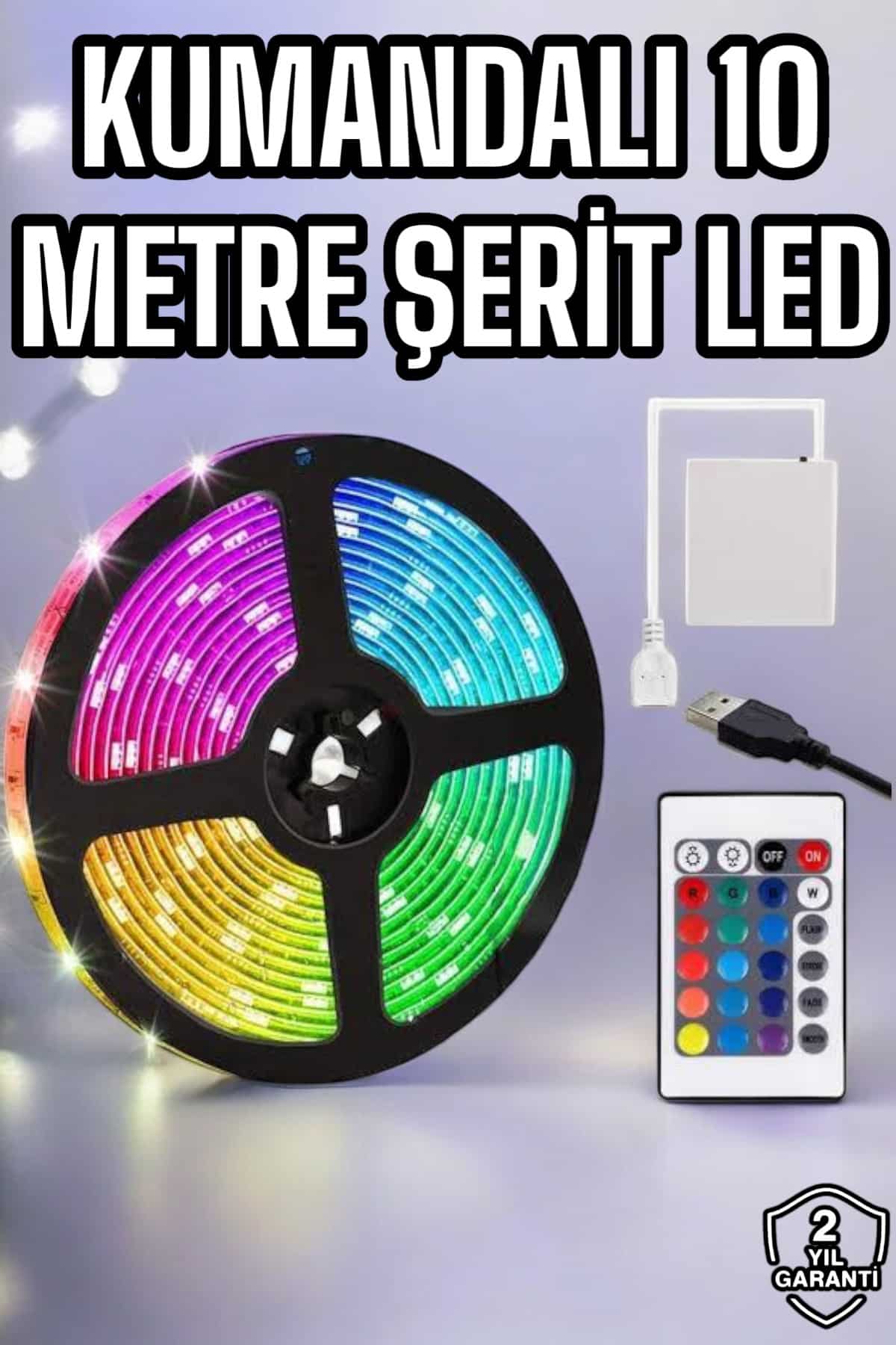 Smart Şerit Led TV Arkası Renkli Kumandalı 10 Metre - Bayi Depom Smart Şerit Led TV Arkası Renkli Kumandalı 10 Metre - Bayi Depom