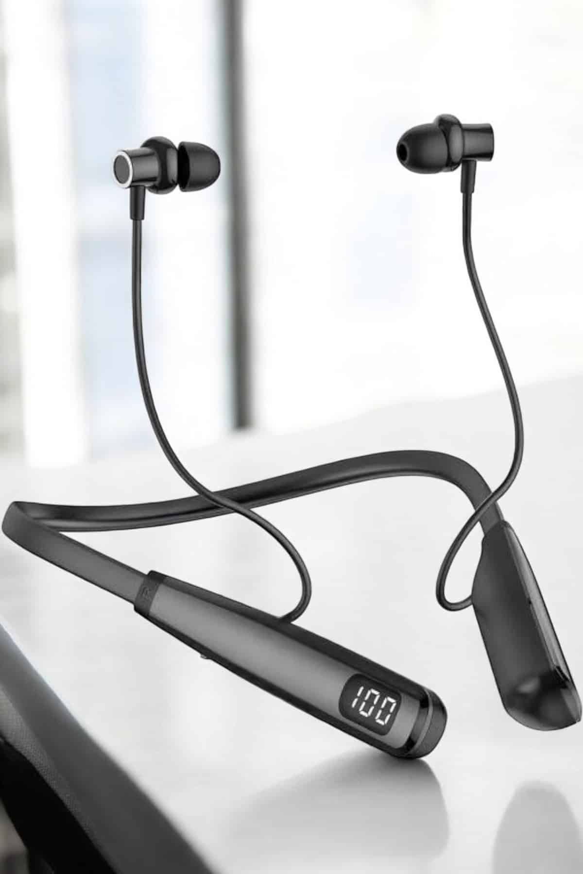 Boyun Bantlı Bluetooth Kulaklık Yüksek Ses Kaliteli 100 Saat Kulaklık - Bayi Depom