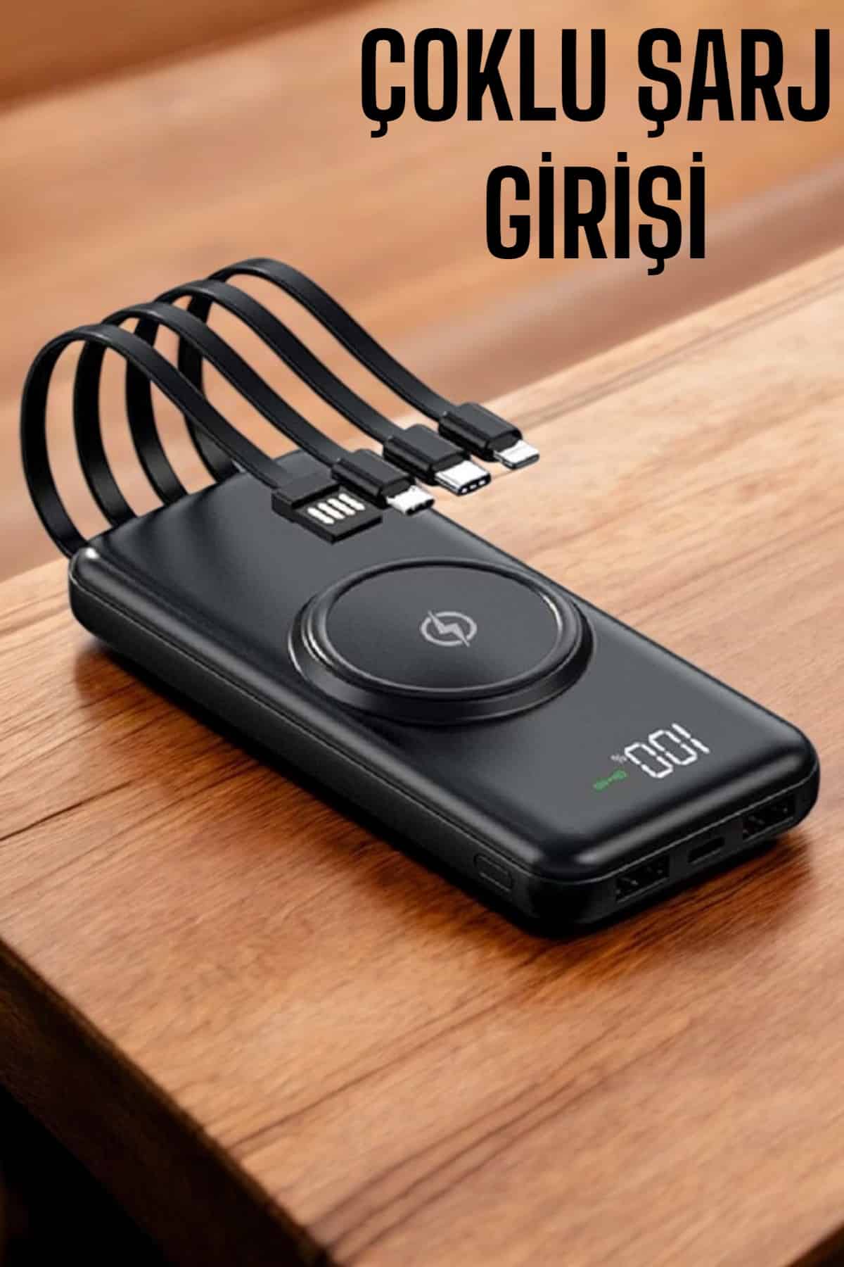 Powerbank Taşınabilir 10.000 Mah Hızlı Şarj Dijital Göstergeli - Bayi Depom