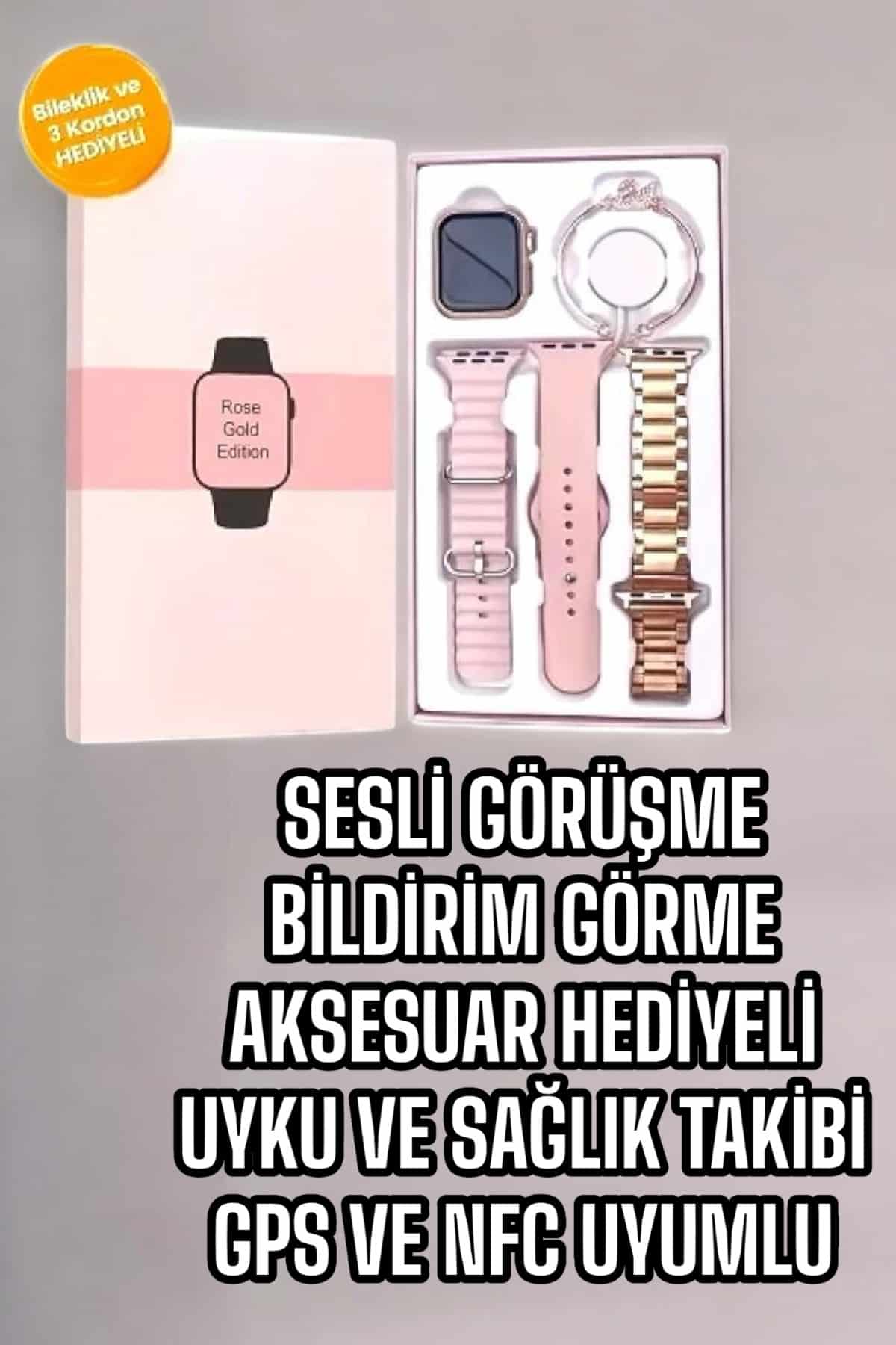 Akıllı Saat Amoled Ekran 3 Kordonlu Aksesuar Hediyeli Sesli Görüşme - Bayi Depom Akıllı Saat Amoled Ekran 3 Kordonlu Aksesuar Hediyeli Sesli Görüşme - Bayi Depom