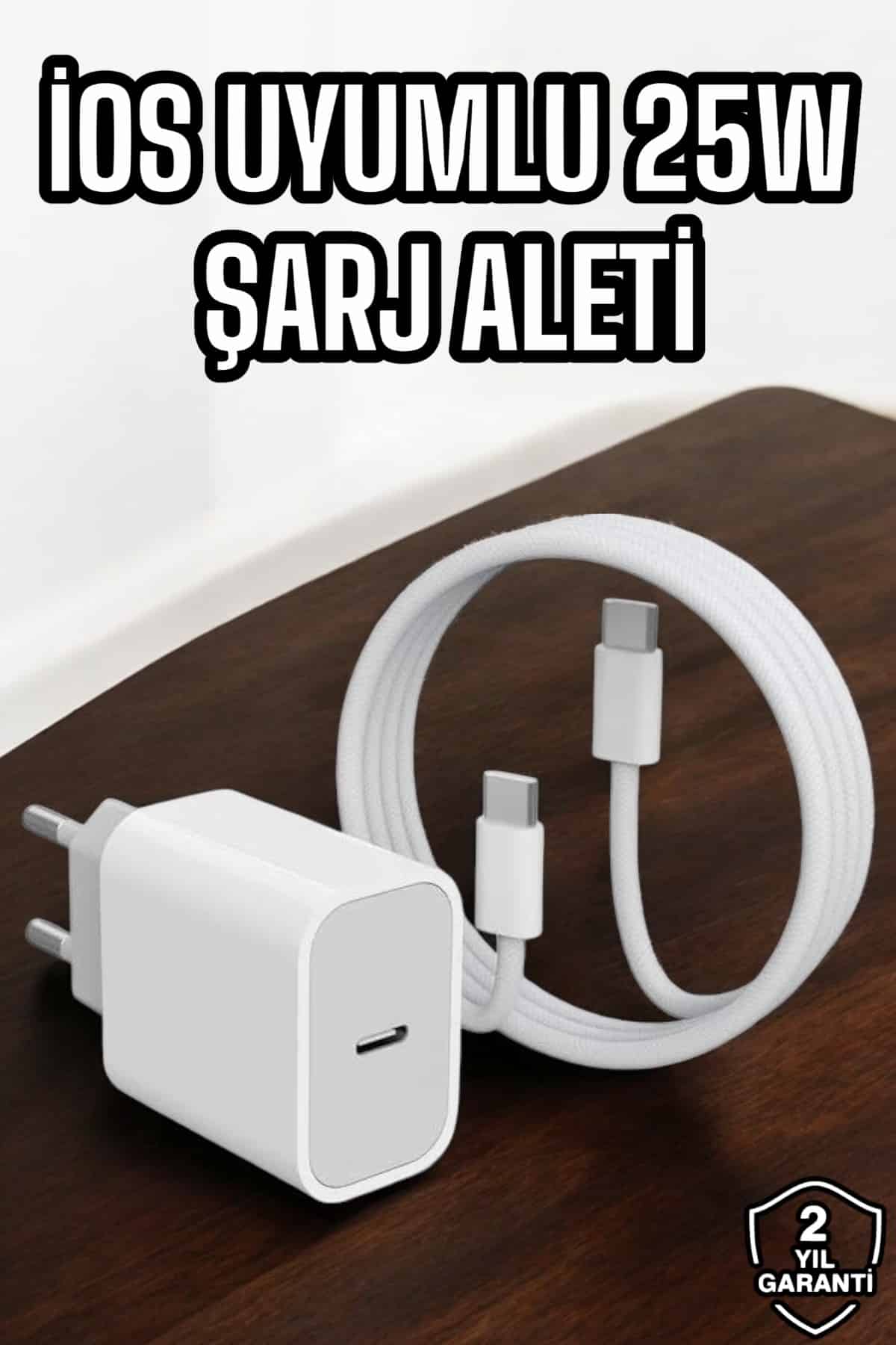 Şarj Aleti İOS 15/15 Pro Max Uyumlu Şarj Adaptörü ve Kablosu - Bayi Depom