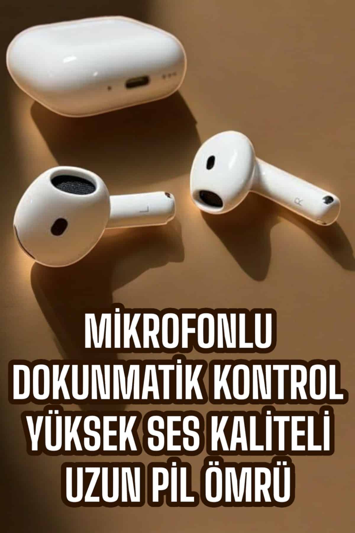 4.Nesil Kaliteli TWS Android ve İOS Uyumlu Mikrofonlu Kulaklık - Bayi Depom