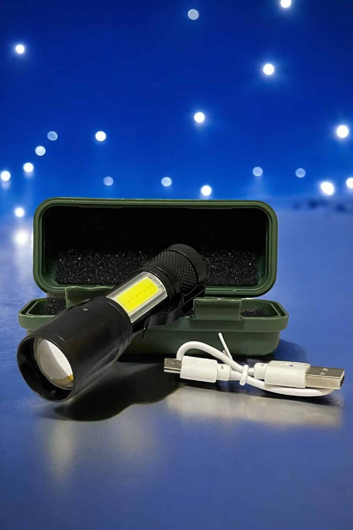 El Feneri Led USB Şarjlı Zoom Mini Led Işık Acil Durum Feneri - Bayi Depom El Feneri Led USB Şarjlı Zoom Mini Led Işık Acil Durum Feneri - Bayi Depom