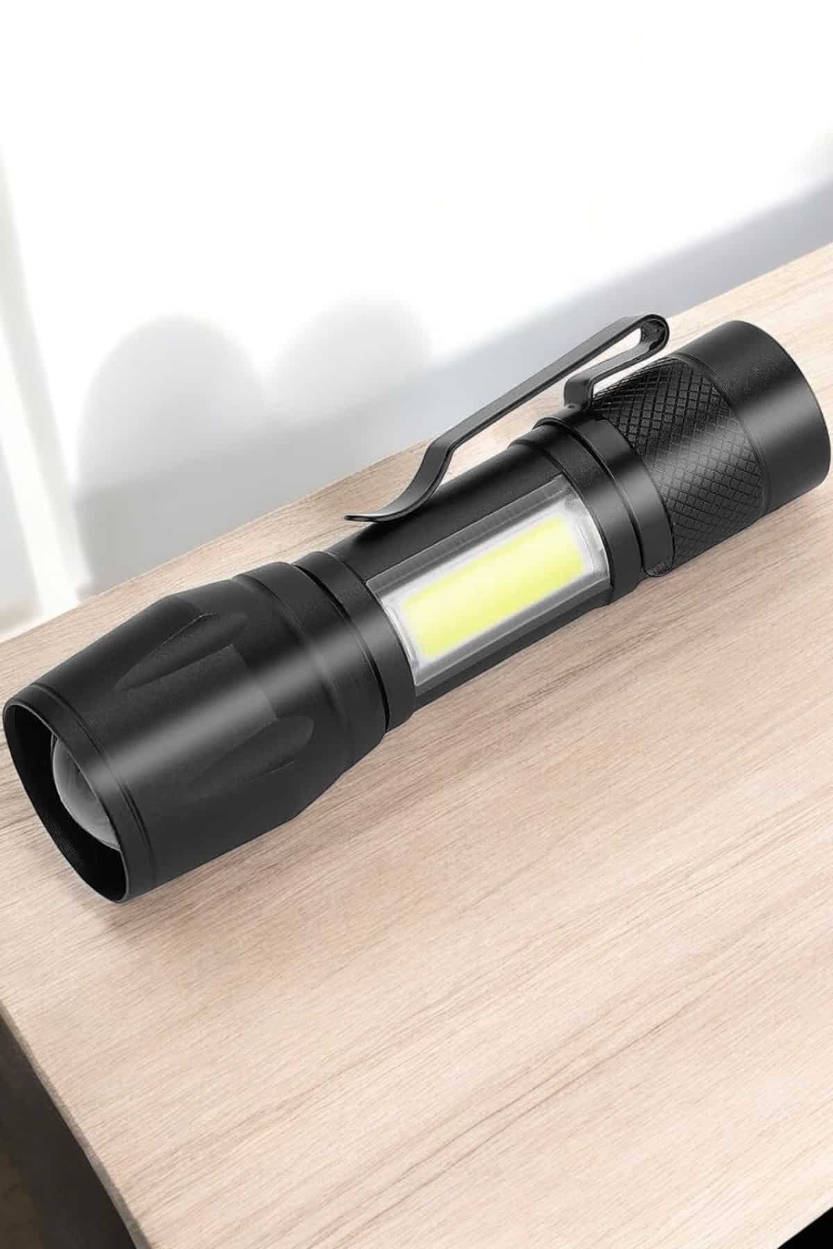 El Feneri Led USB Şarjlı Zoom Mini Led Işık Acil Durum Feneri - Bayi Depom El Feneri Led USB Şarjlı Zoom Mini Led Işık Acil Durum Feneri - Bayi Depom