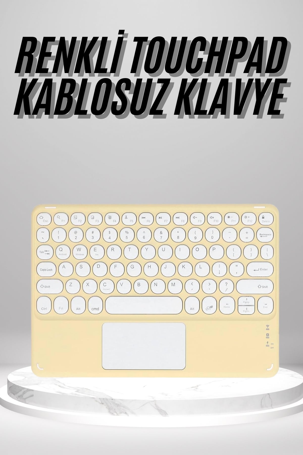 Touchpad Uyumlu Bluetooth Klavye Slim Kablosuz Wifi Q Klavye - Bayi Depom Touchpad Uyumlu Bluetooth Klavye Slim Kablosuz Wifi Q Klavye - Bayi Depom