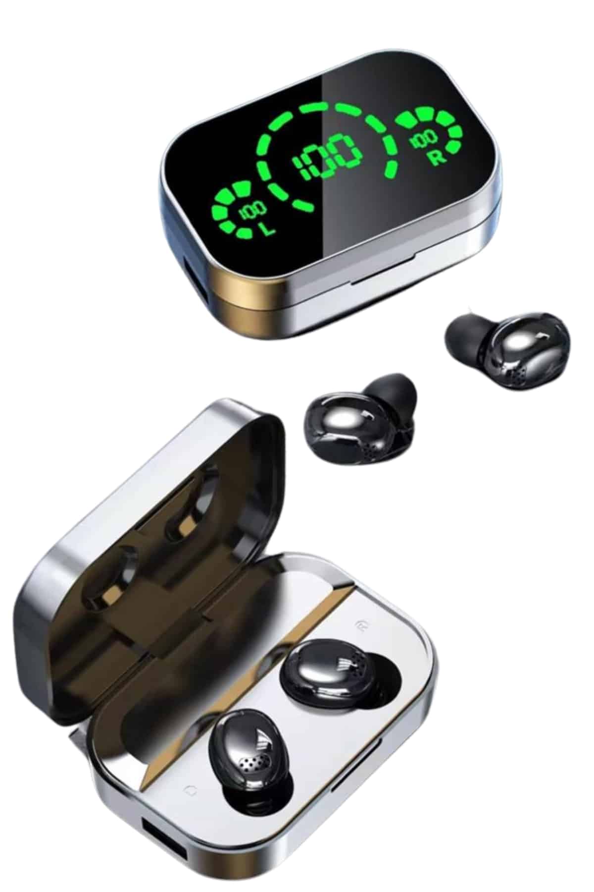 Yeni Nesil Bluetooth Kulaklık Çağrı Cevaplayabilen Dijital Göstergeli Powerbankli - Bayi Depom Yeni Nesil Bluetooth Kulaklık Çağrı Cevaplayabilen Dijital Göstergeli Powerbankli - Bayi Depom