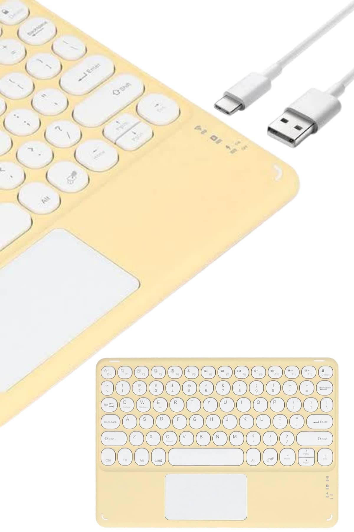 Touchpad Uyumlu Bluetooth Klavye Slim Kablosuz Wifi Q Klavye - Bayi Depom Touchpad Uyumlu Bluetooth Klavye Slim Kablosuz Wifi Q Klavye - Bayi Depom