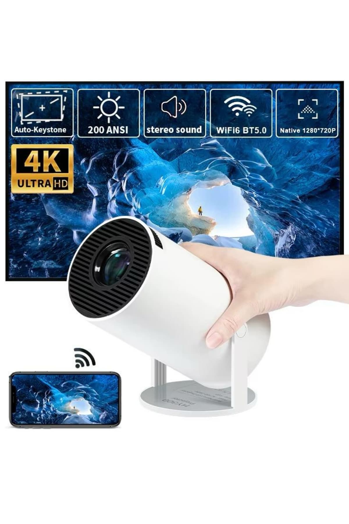 Ayaklı Projeksiyon Taşınabilir Mini Projektör Sinema Projektörü Android - Bayi Depom Ayaklı Projeksiyon Taşınabilir Mini Projektör Sinema Projektörü Android - Bayi Depom