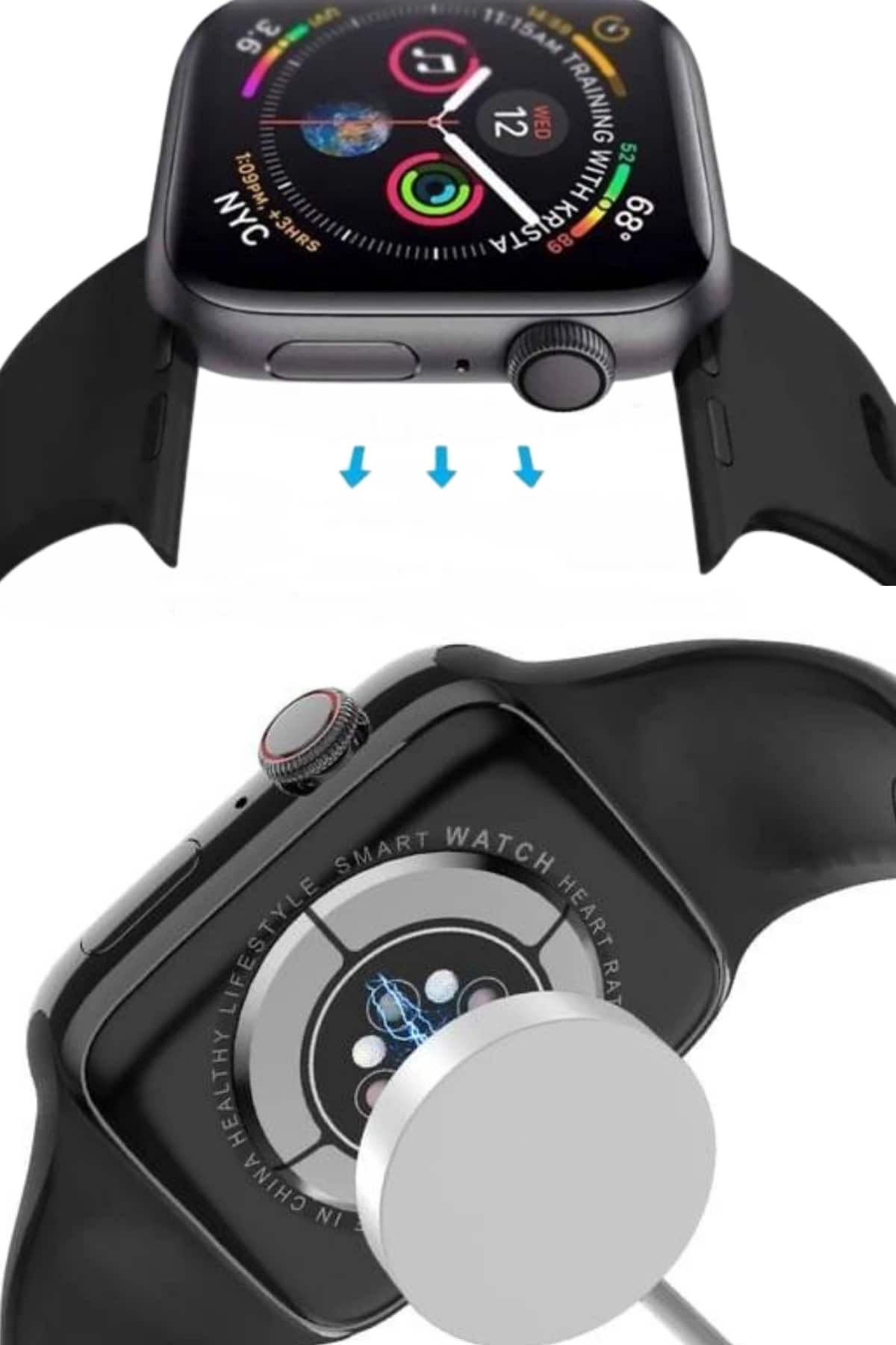 Yeni Model Akıllı Saat Dokunmatik Ekran Unisex Amoled Ekran 44 mm - Bayi Depom