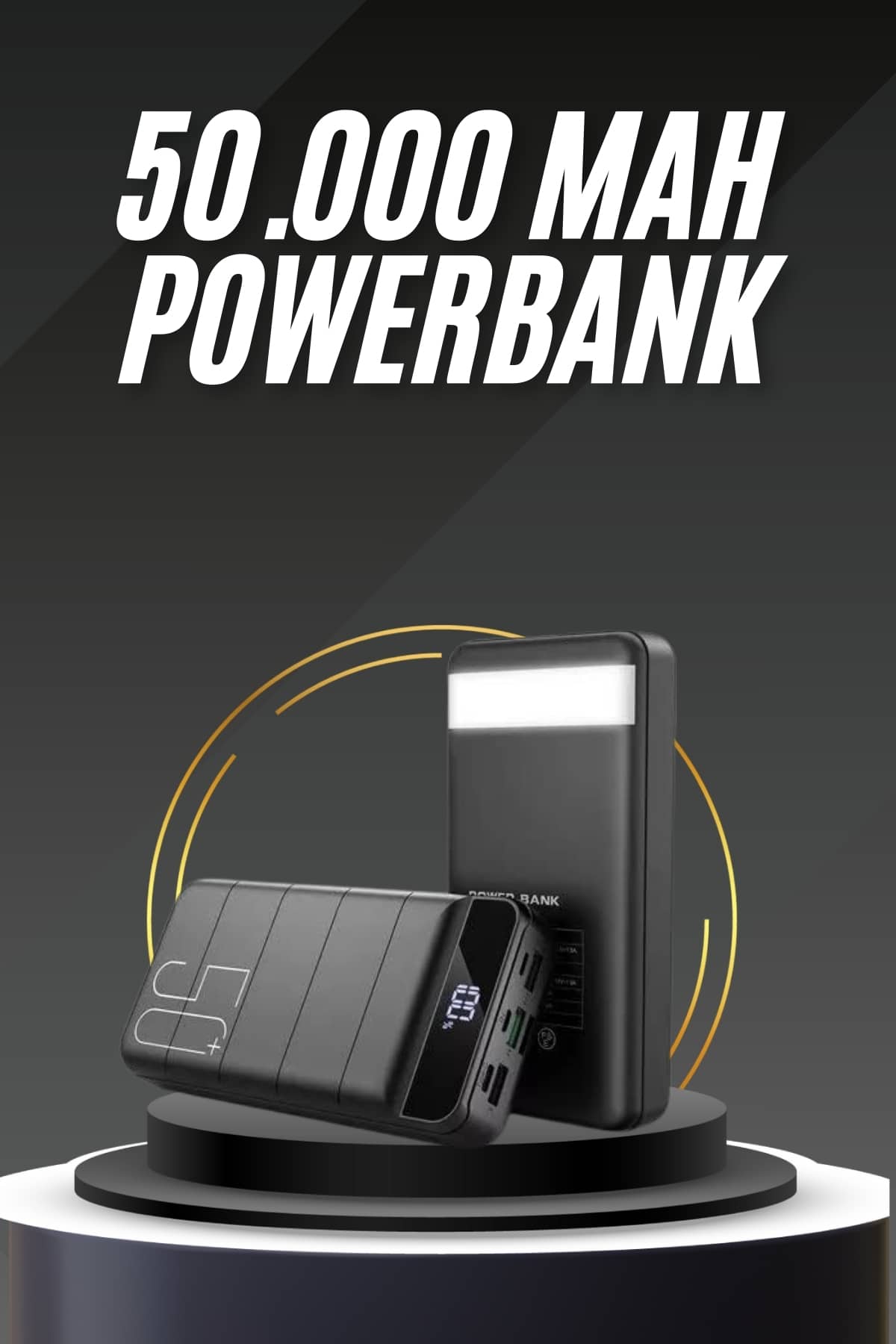 50.000 Mah Led Dijital Göstergeli USB Çıkışı Powerbank - Bayi Depom 50.000 Mah Led Dijital Göstergeli USB Çıkışı Powerbank - Bayi Depom