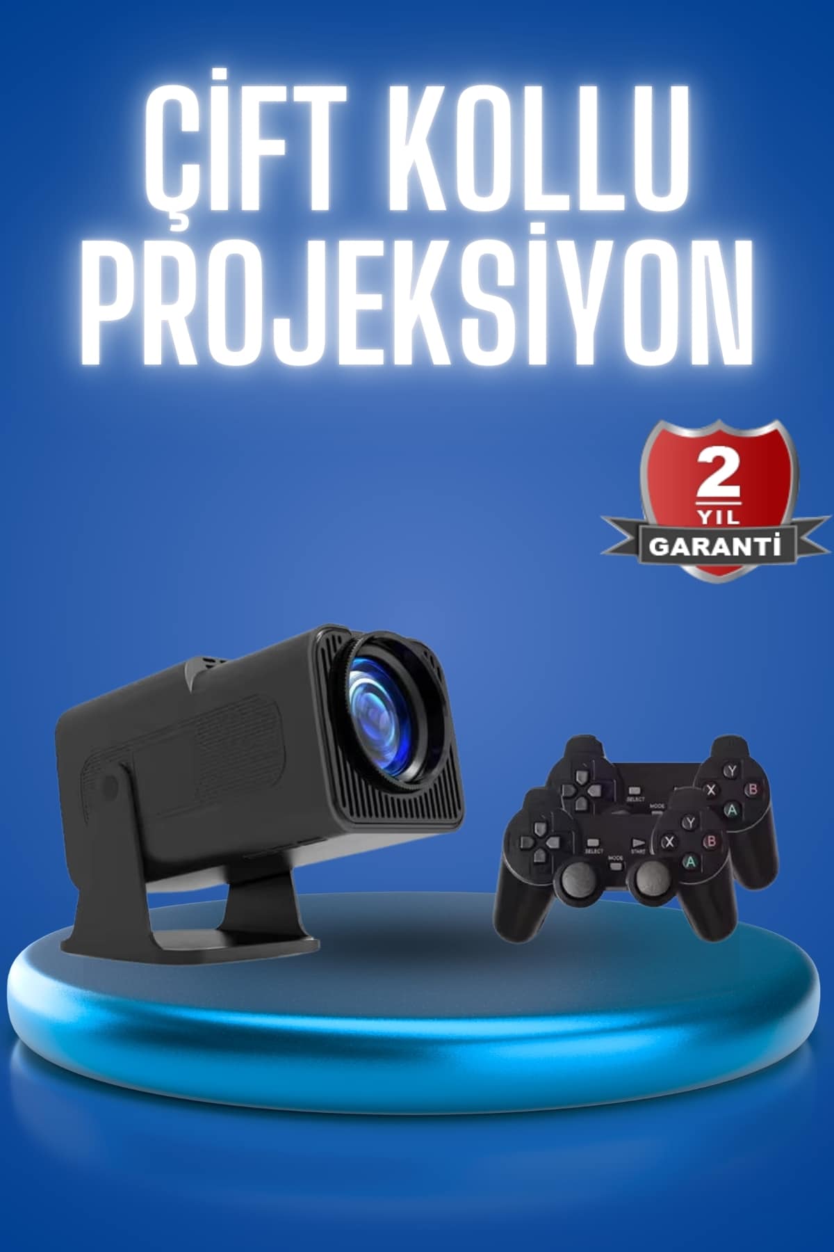 Android Projeksiyon Siyah Taşınabilir Sinema Projektörü 4k 1080p Ev Sineması Bluetooth - Bayi Depom
