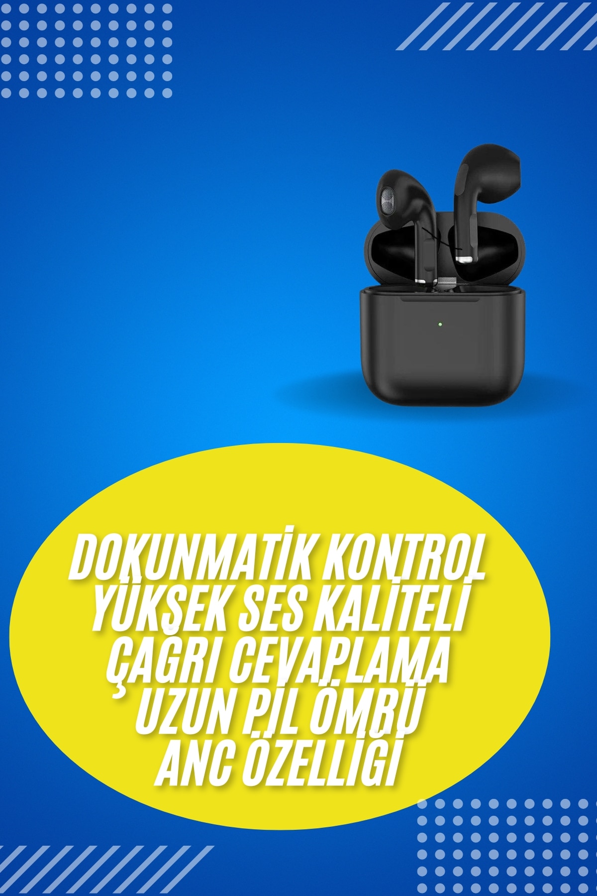 En Çok Tercih Edilen Bluetooth Kulaklık Mikrofonlu Silikonsuz Dokunmatik Kontrol - Bayi Depom