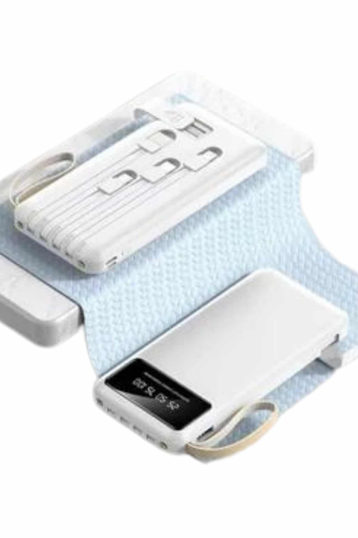 Powerbank Şarj Cihazı 4 Çıkışlı 20.000 MAH Powerbank Taşınabilir Çoklu Giriş - Bayi Depom