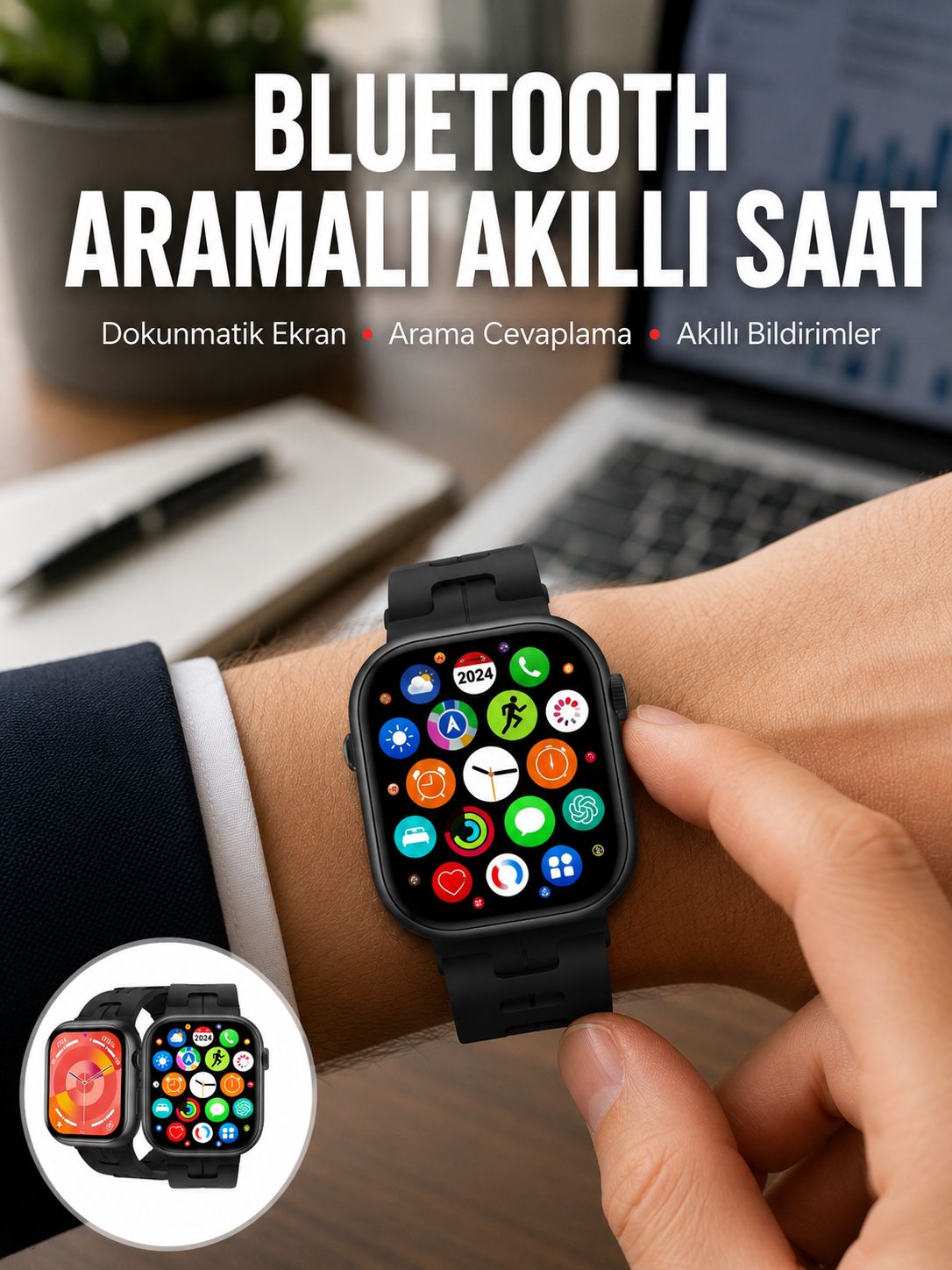 Yeni Seri Akıllı Saat Amoled Ekran Yüksek Çözünürlüklü 41 mm Kasa - Bayi Depom Yeni Seri Akıllı Saat Amoled Ekran Yüksek Çözünürlüklü 41 mm Kasa - Bayi Depom