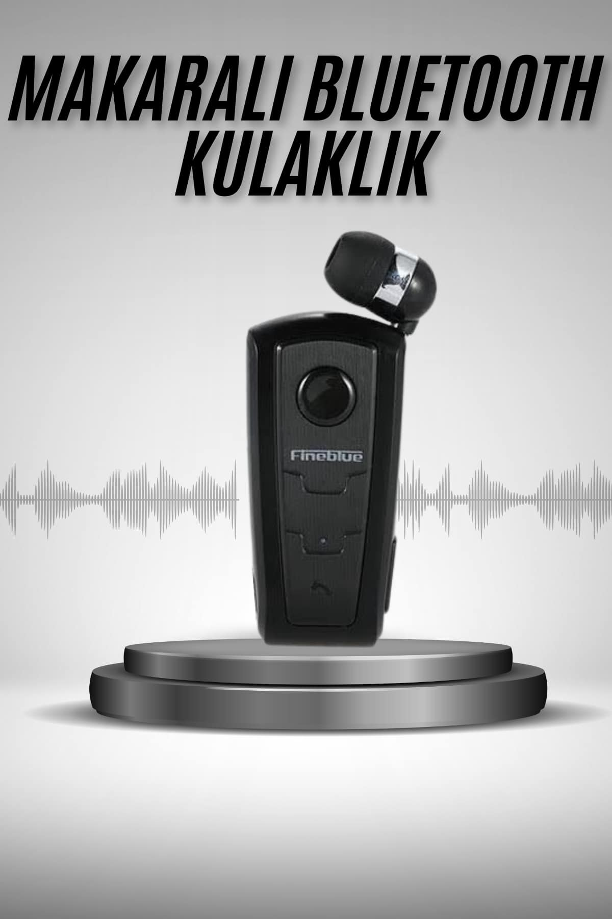 Makaralı Bluetooth Kulakiçi Yaka Kulaklığı Kablosuz Kulaklık - Bayi Depom