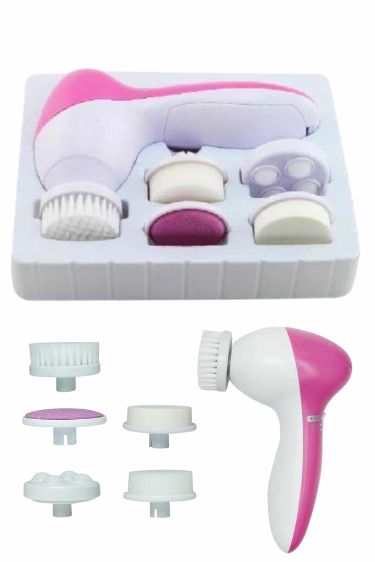 Cilt Temizleme ve Masaj Aleti 5 Başlıklı Akne ve Sivilce Önleyici - Bayi Depom