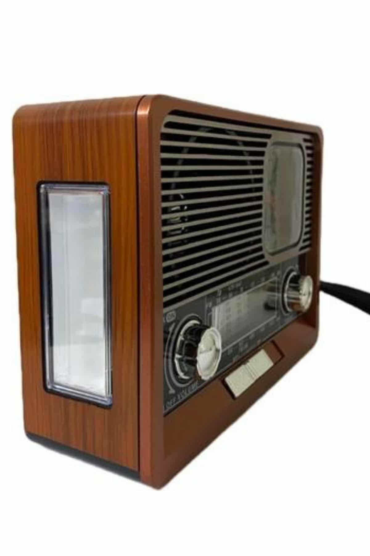 Nostaljik Vintage Radyo Taşınabilir Bluetooth Bağlantılı Hoparlör Radyo - Bayi Depom