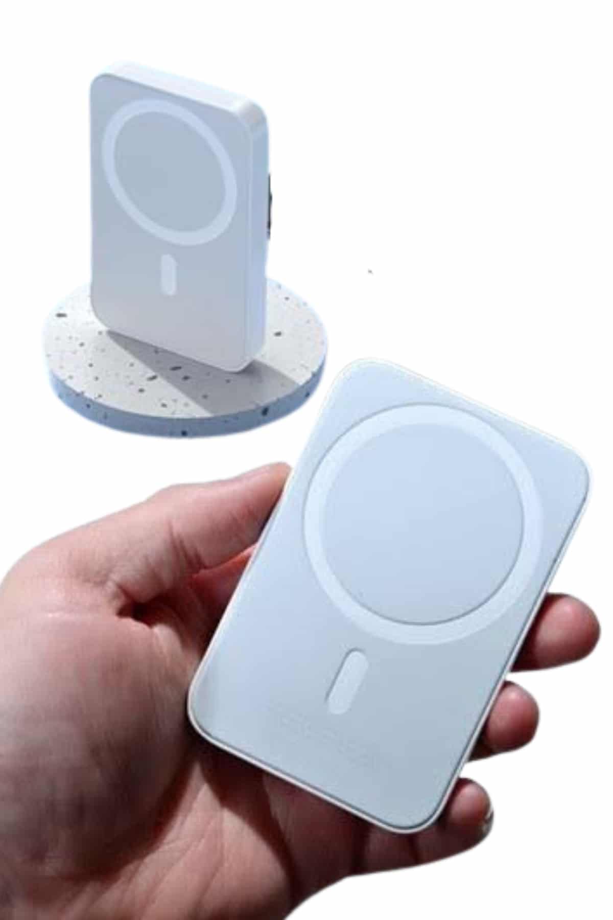 15W MagSafe Uyumlu Manyetik Kablosuz Powerbank 5000 mAh - Bayi Depom 15W MagSafe Uyumlu Manyetik Kablosuz Powerbank 5000 mAh - Bayi Depom
