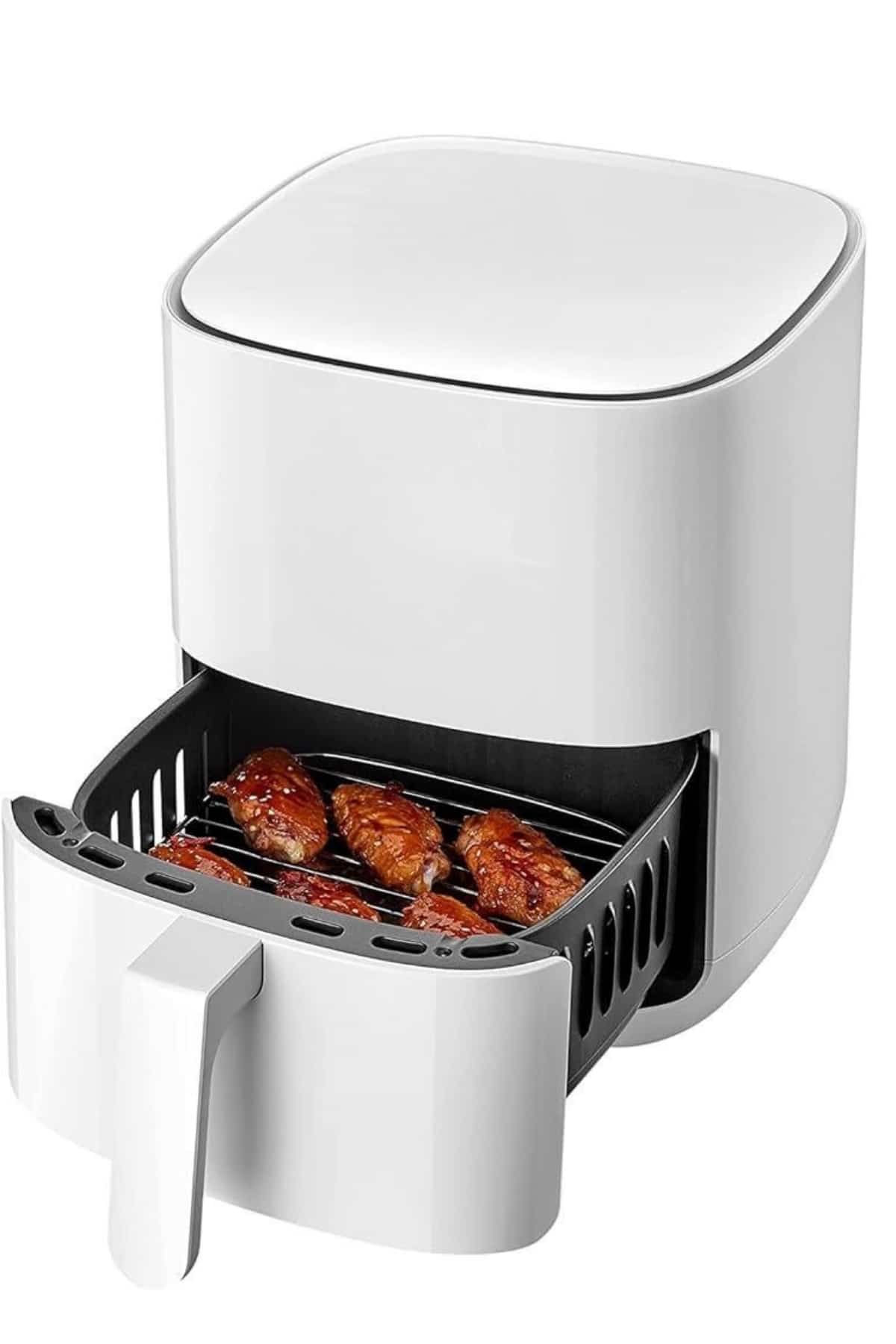 Hava Fritözü 4L Airfryer Pratik Uzun Ömürlü Yağsız Pişirme Taşınabilir - Bayi Depom