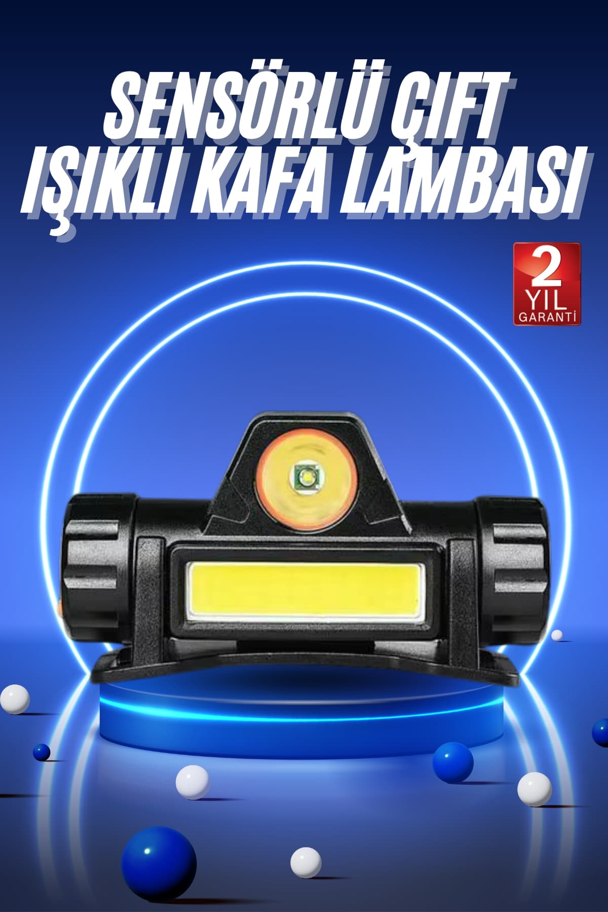Ledli Şarjlı Kafa Lambası LED Şarjlı Su Geçirmez Kafa Feneri - Bayi Depom Ledli Şarjlı Kafa Lambası LED Şarjlı Su Geçirmez Kafa Feneri - Bayi Depom