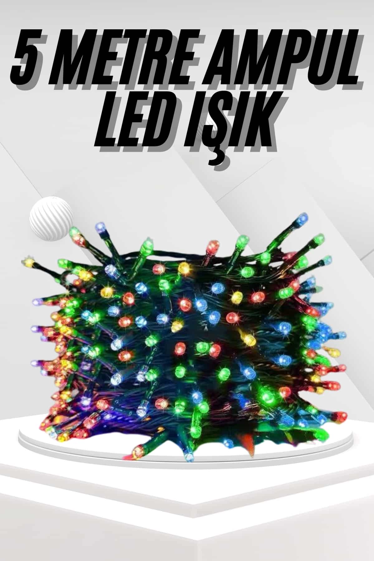 Ledli Fişli Led Dekor Lambası 5M RGB Yılbaşı Ağacı Işığı - Bayi Depom Ledli Fişli Led Dekor Lambası 5M RGB Yılbaşı Ağacı Işığı - Bayi Depom