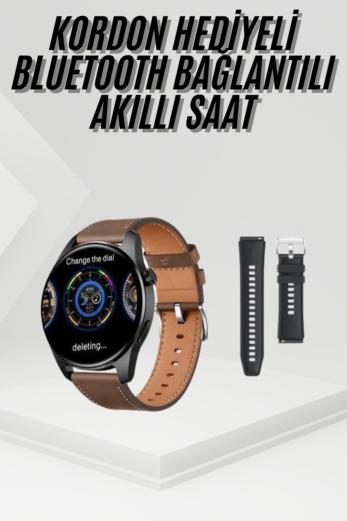 Akıllı Saat Yuvarlak Ekran Sesli Görüşme Özellikli Siyah Akıllı Unisex Kol Saati - Bayi Depom Akıllı Saat Yuvarlak Ekran Sesli Görüşme Özellikli Siyah Akıllı Unisex Kol Saati - Bayi Depom