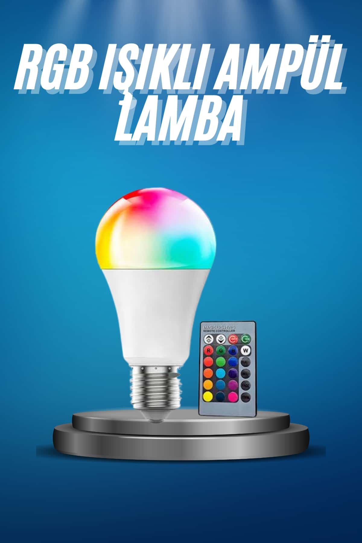 Ayarlanabilir Parlaklık RGB Led Ampul Beyaz Lamba Ve Renkli Ampul - Bayi Depom Ayarlanabilir Parlaklık RGB Led Ampul Beyaz Lamba Ve Renkli Ampul - Bayi Depom