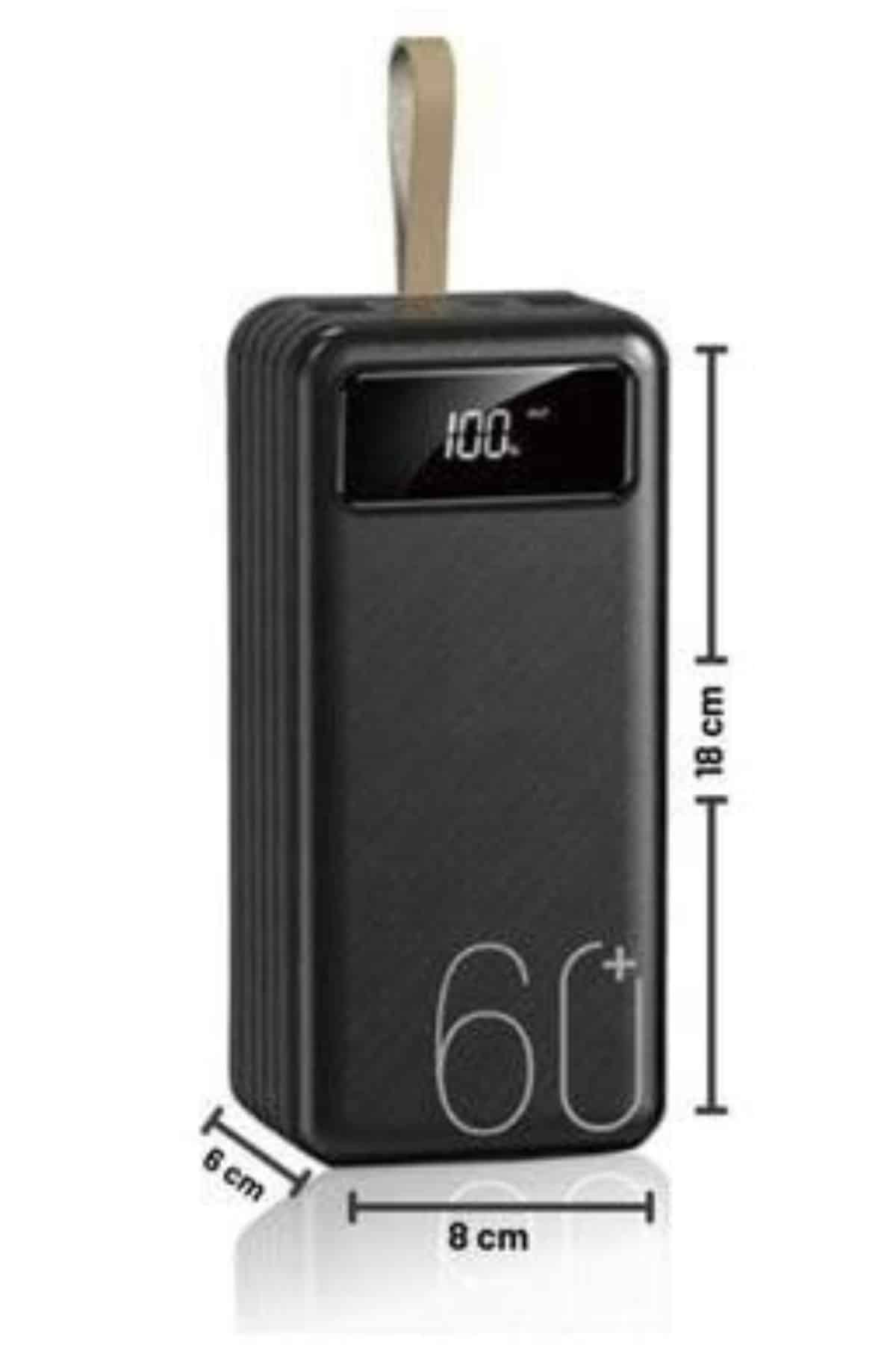 Powerbank Yüksek Kapasiteli 60.000 Mah Hızlı Şarj Şarj Özellikli Batarya - Bayi Depom
