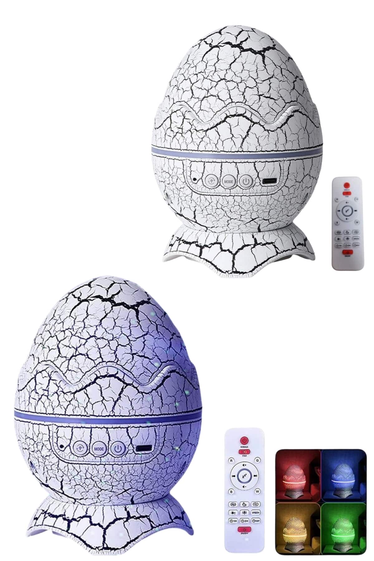 Bluetooth Hoparlör Dinozor Yumurtası Gece Masa Lambası Projektör - Bayi Depom Bluetooth Hoparlör Dinozor Yumurtası Gece Masa Lambası Projektör - Bayi Depom