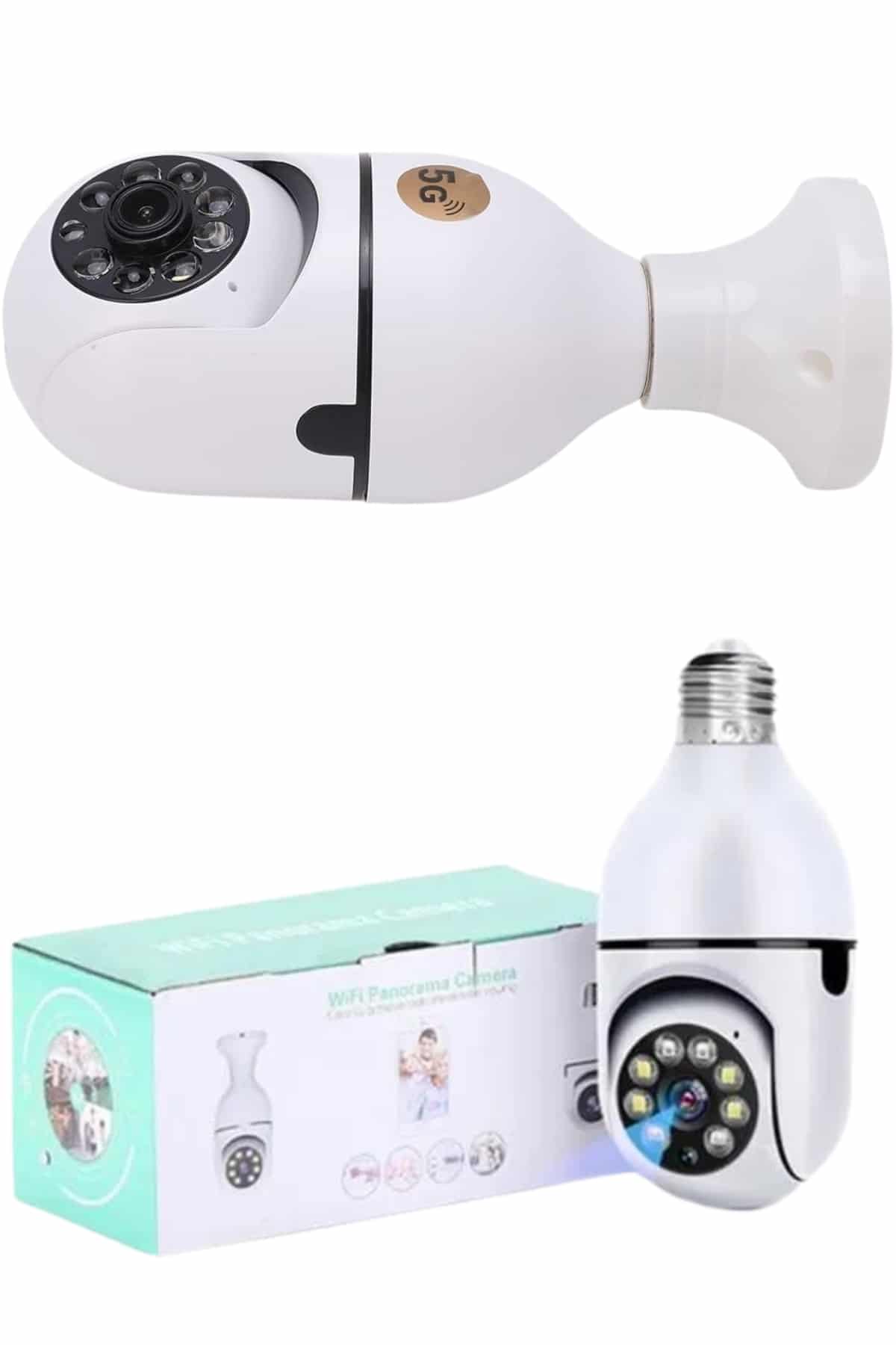 Güvenlik Kamerası Wi-Fi Özellikli 360 Derece Full Hd 1080p Ampül Kamera - Bayi Depom Güvenlik Kamerası Wi-Fi Özellikli 360 Derece Full Hd 1080p Ampül Kamera - Bayi Depom