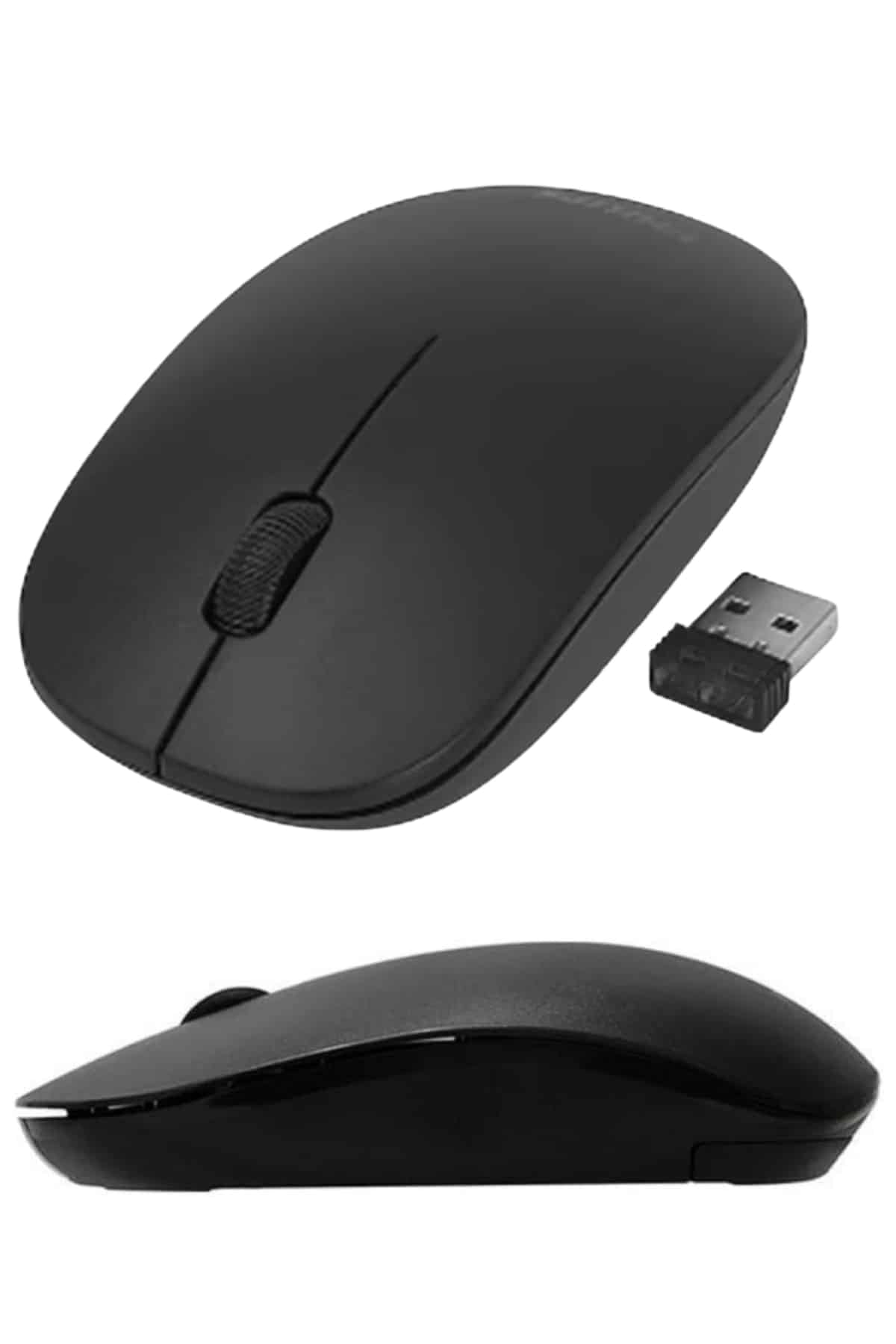 Ergonomik Tasarım Kablosuz Siyah Mouse Hassas Uzun Ömürlü - Bayi Depom