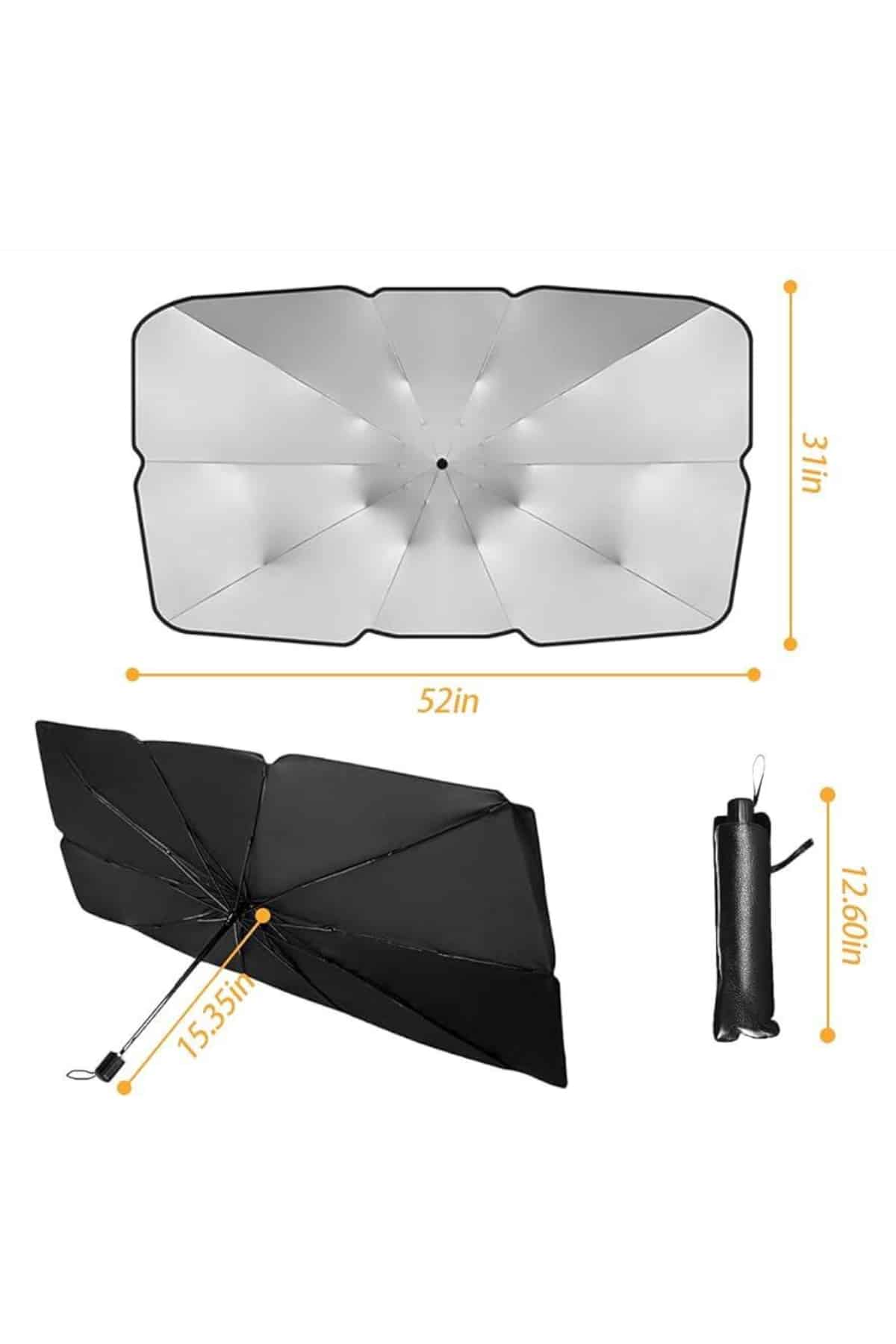 Yeni Nesil Tüm Araç Modellerine Uygun Oto Şemsiye Katlanabilir UV Işınlarına Karşı - Bayi Depom Yeni Nesil Tüm Araç Modellerine Uygun Oto Şemsiye Katlanabilir UV Işınlarına Karşı - Bayi Depom