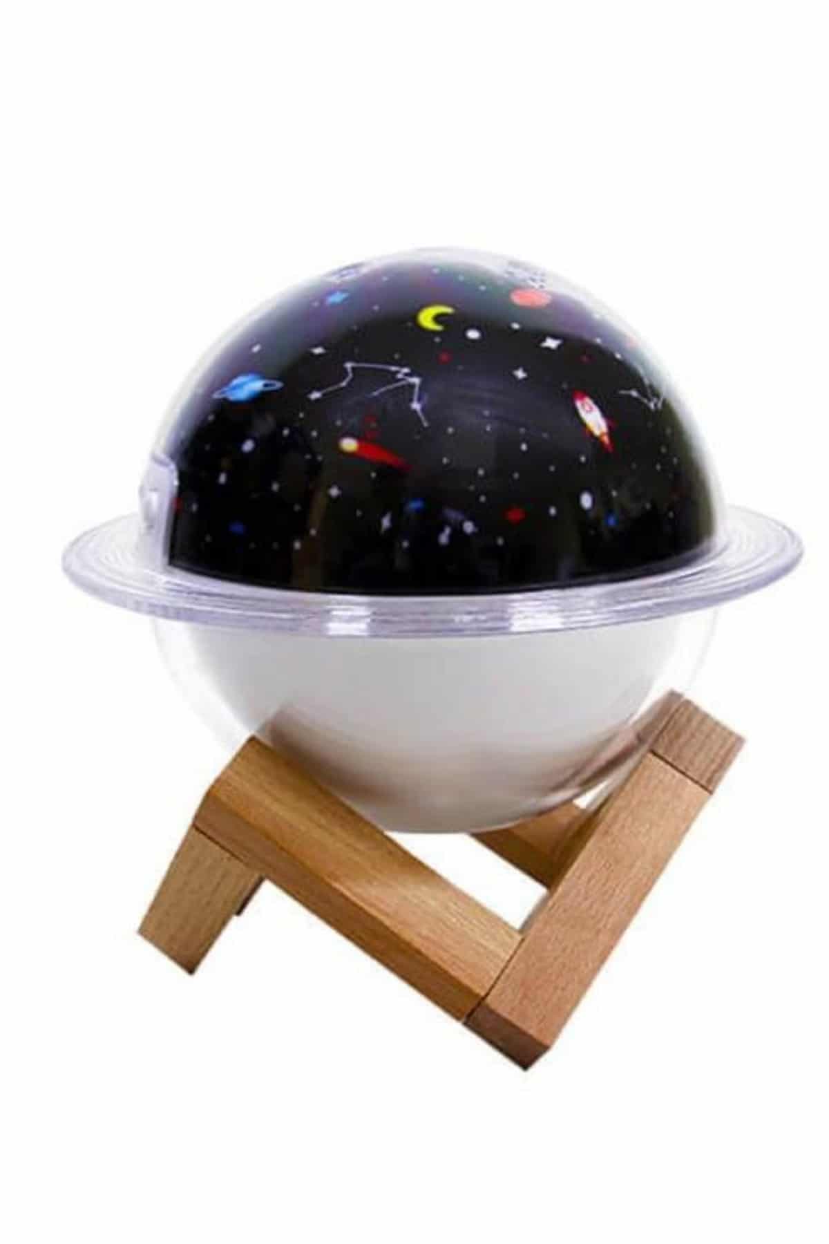 Aromaterapi Hava Nemlendirici Gece Lambası Uzay Model Satürn Oda Kokusu - Bayi Depom