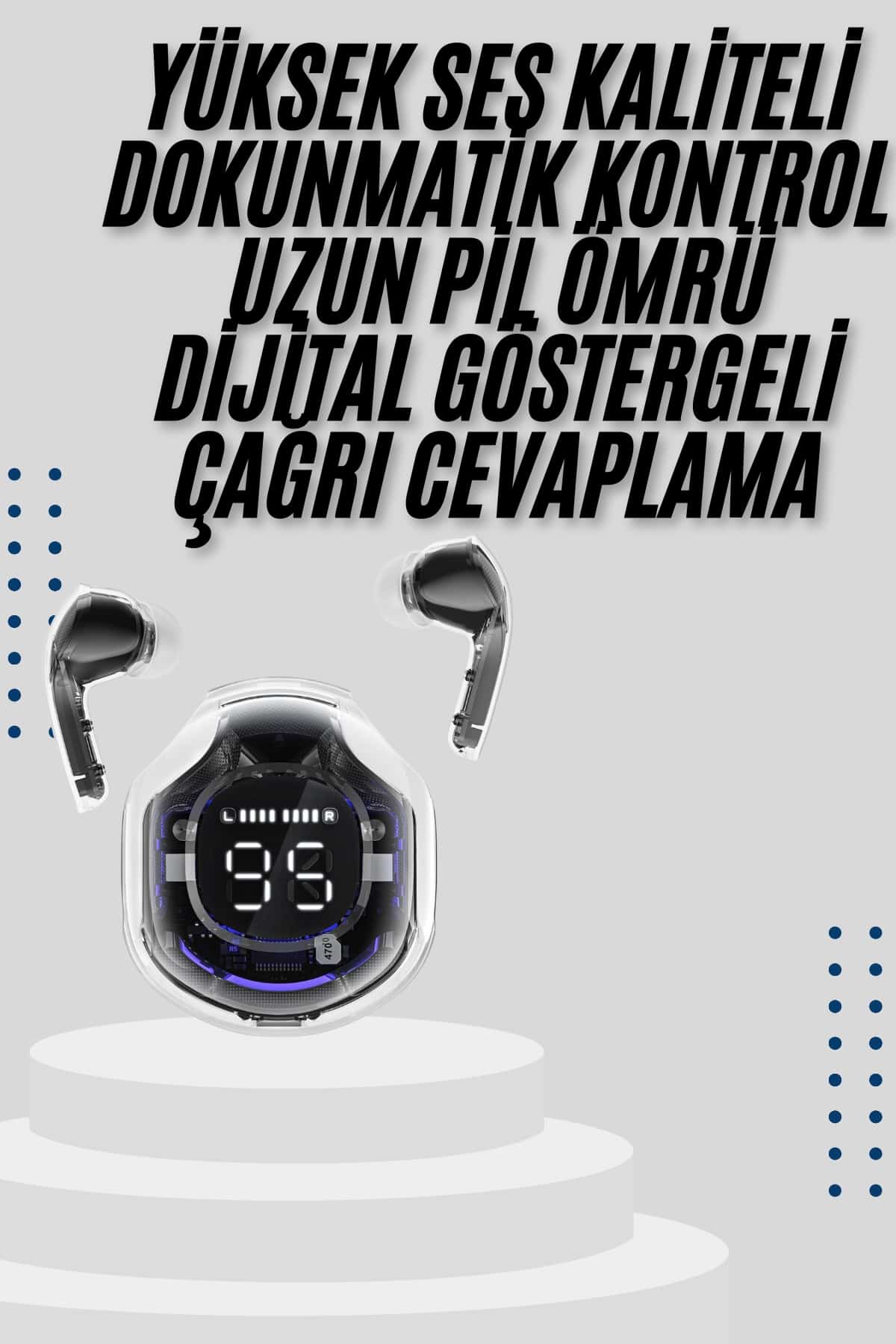 2025 Model Kablosuz Bluetooth Kulaklık ANC ENC Destekli HİFİ Stereo - Bayi Depom