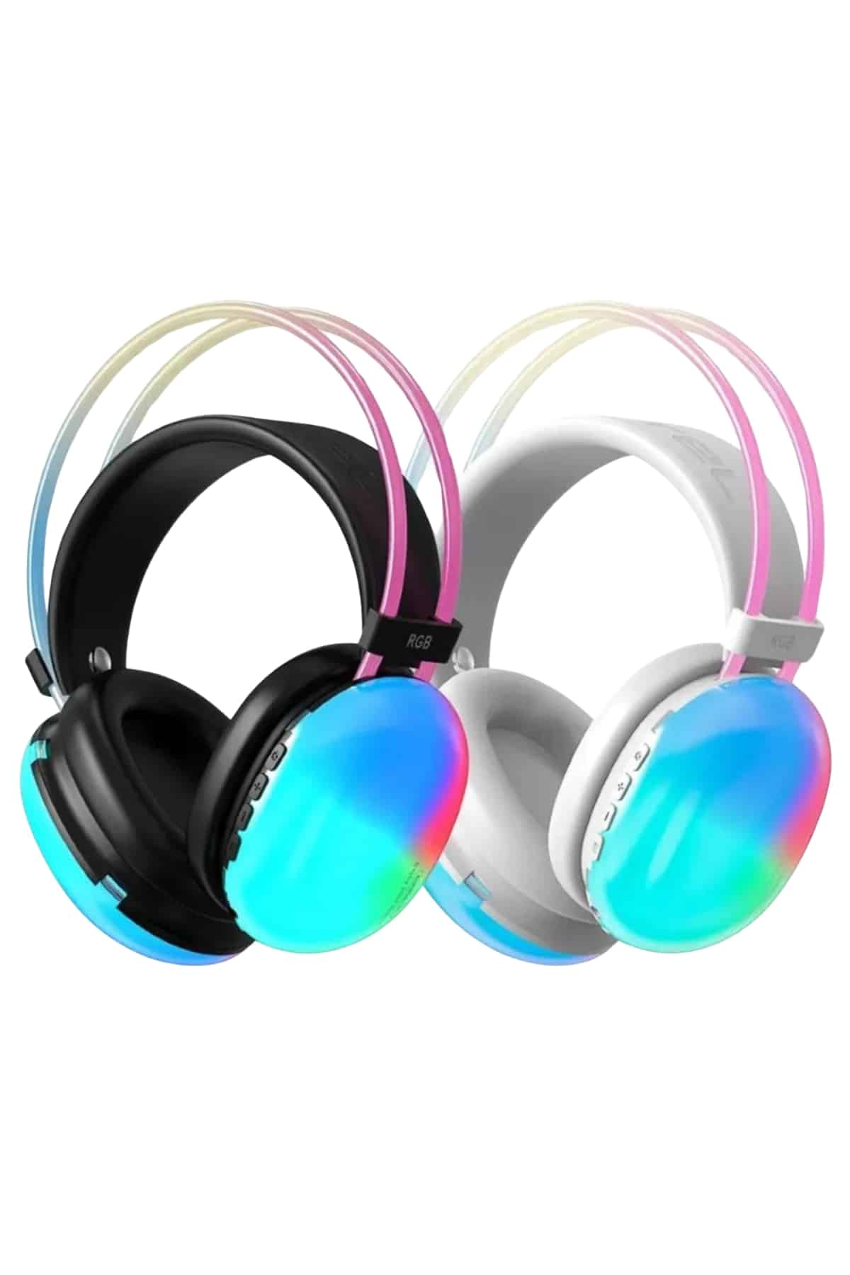 Kablosuz Bluetooth Kulaklık RGB Işıklı Kulak Üstü 5.3 Bluetooth Bağlantılı - Bayi Depom