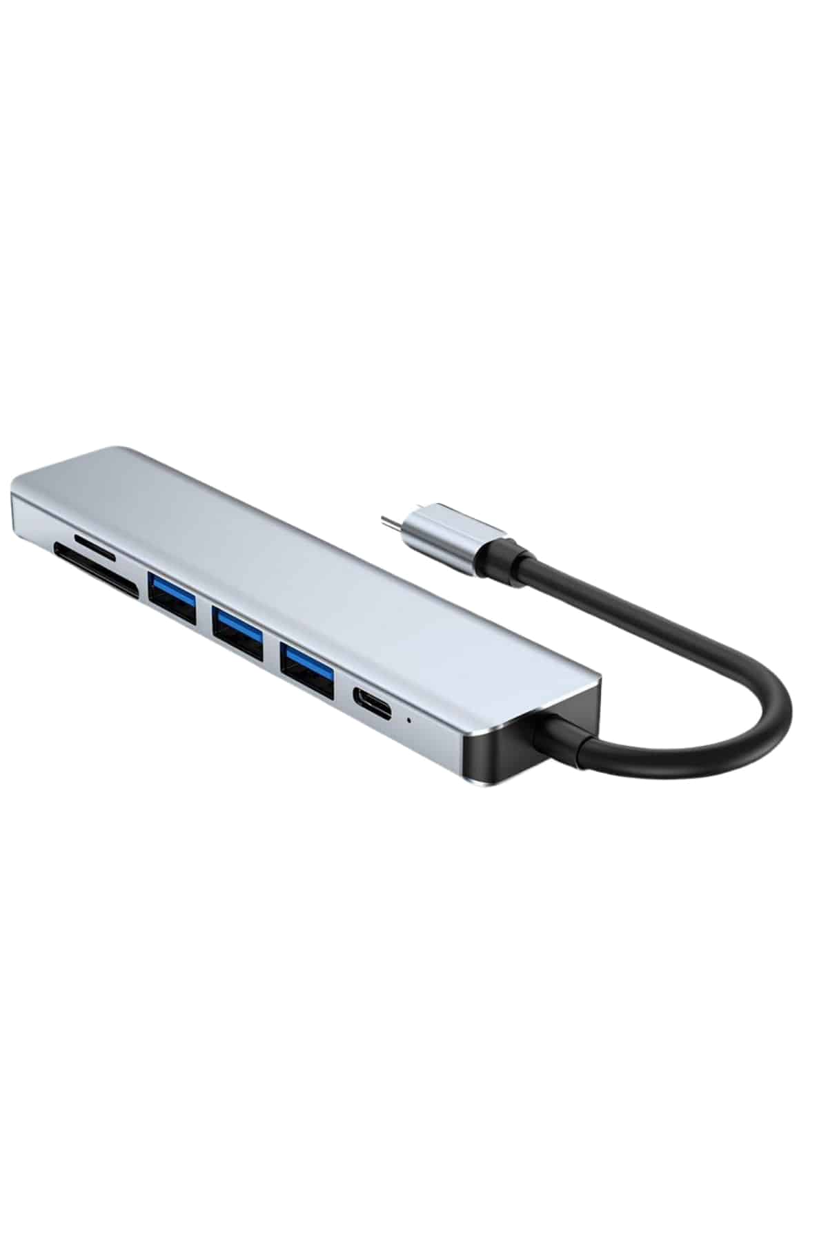 8 Portlu Macbook Çevirici Type C Hub  SD TF USB Çoğaltıcı Ethernet - Bayi Depom