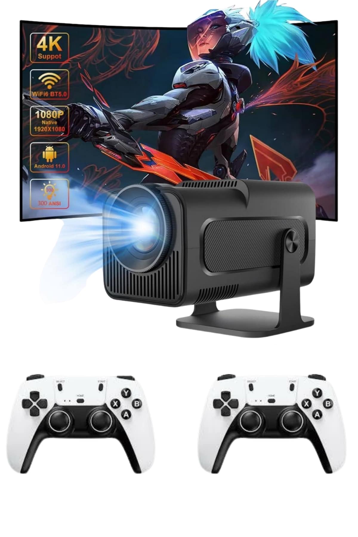 Çift Kollu Game Box Projeksiyon Cihazı Kumandalı Android Tv Dahili Hoparlör Yeni Nesil - Bayi Depom Çift Kollu Game Box Projeksiyon Cihazı Kumandalı Android Tv Dahili Hoparlör Yeni Nesil - Bayi Depom