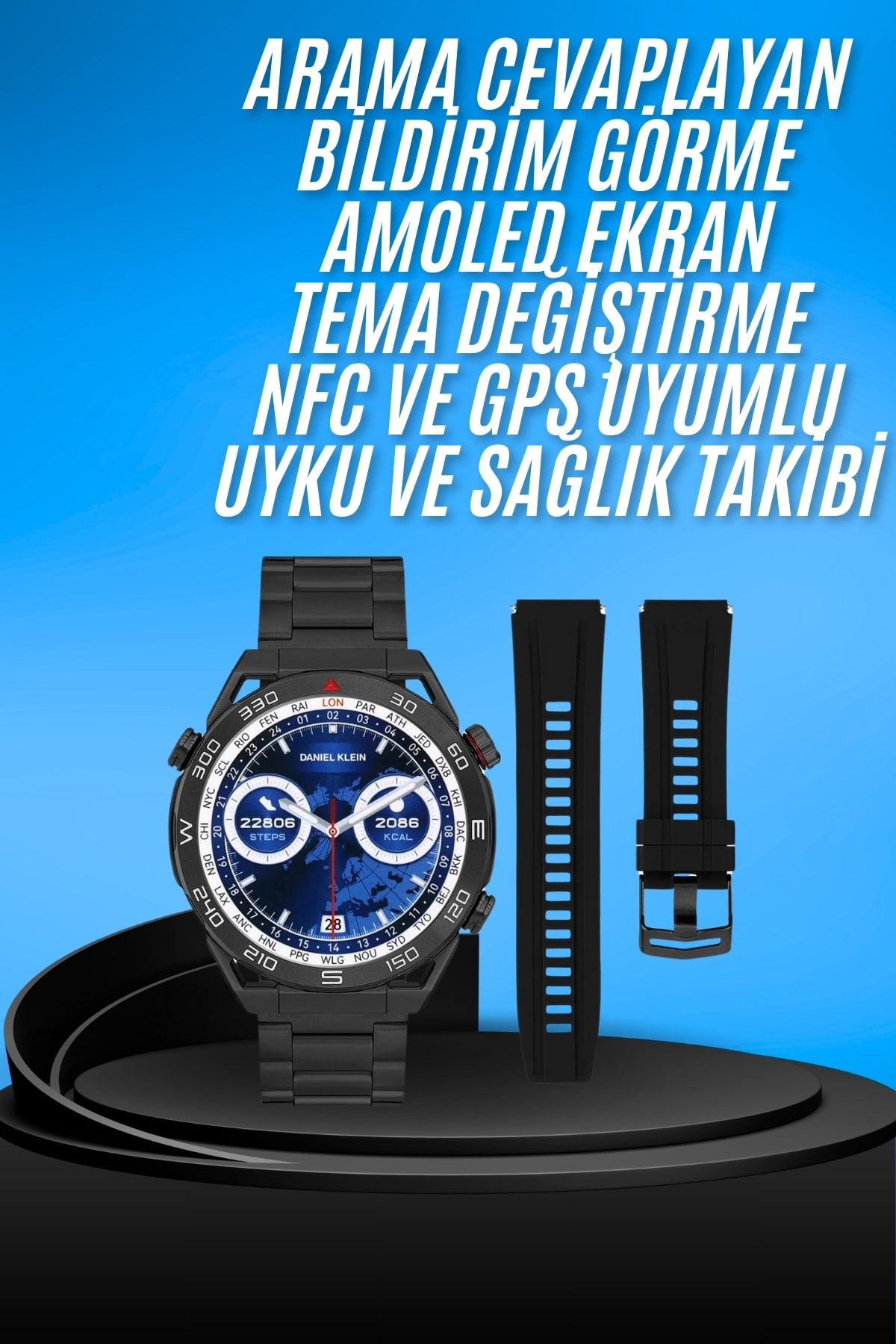 Akıllı Saat Çelik Kordonlu Amoled Ekran Android ve İOS Uyumlu Çağrı Cevaplayabilen Yeni Nesil - Bayi Depom Akıllı Saat Çelik Kordonlu Amoled Ekran Android ve İOS Uyumlu Çağrı Cevaplayabilen Yeni Nesil - Bayi Depom